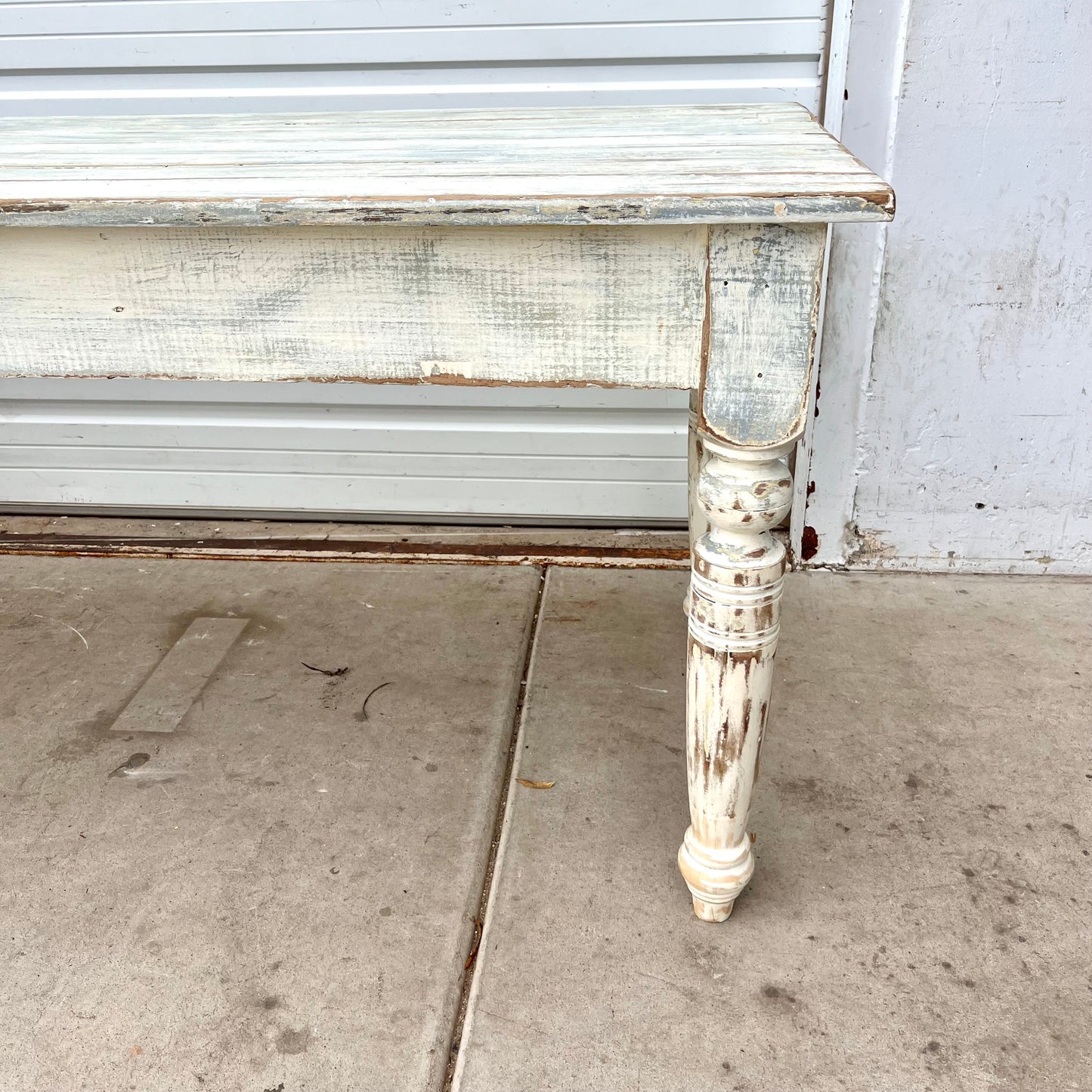 Painted General Store Work Dining Table with 6 Legs
