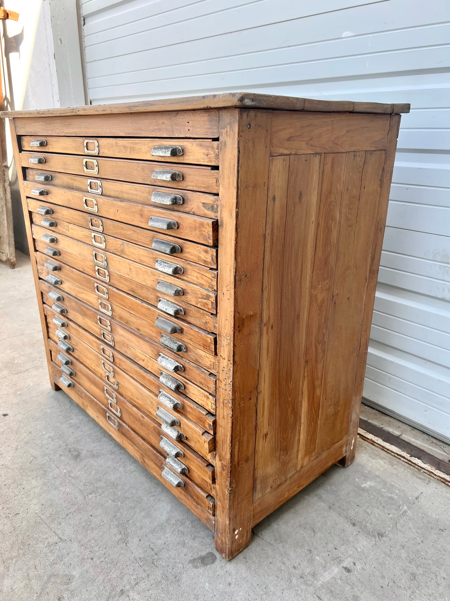 Vintage 18 Drawer Printer's Cabinet