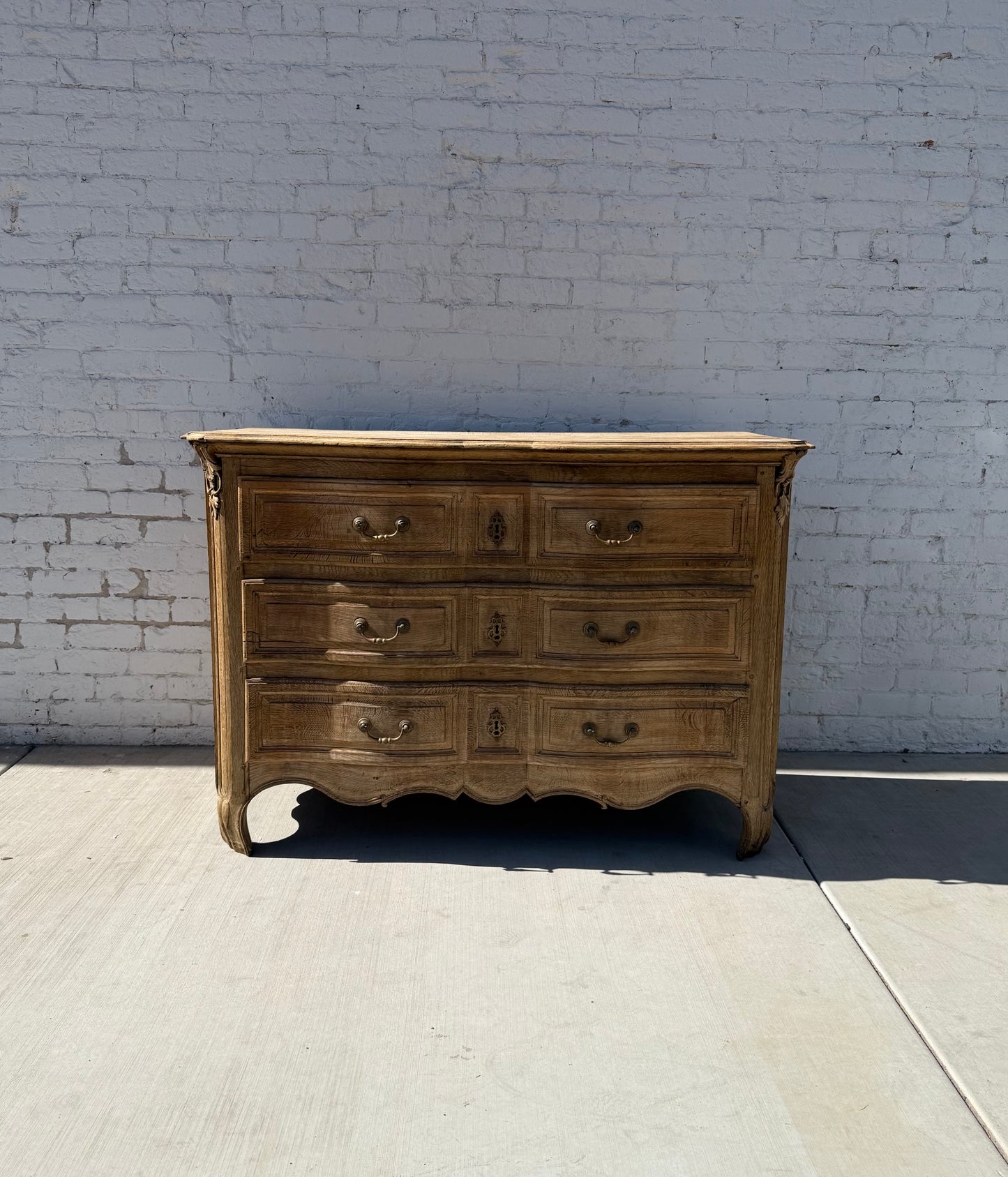 French Bleached Oak Commode/Dresser
