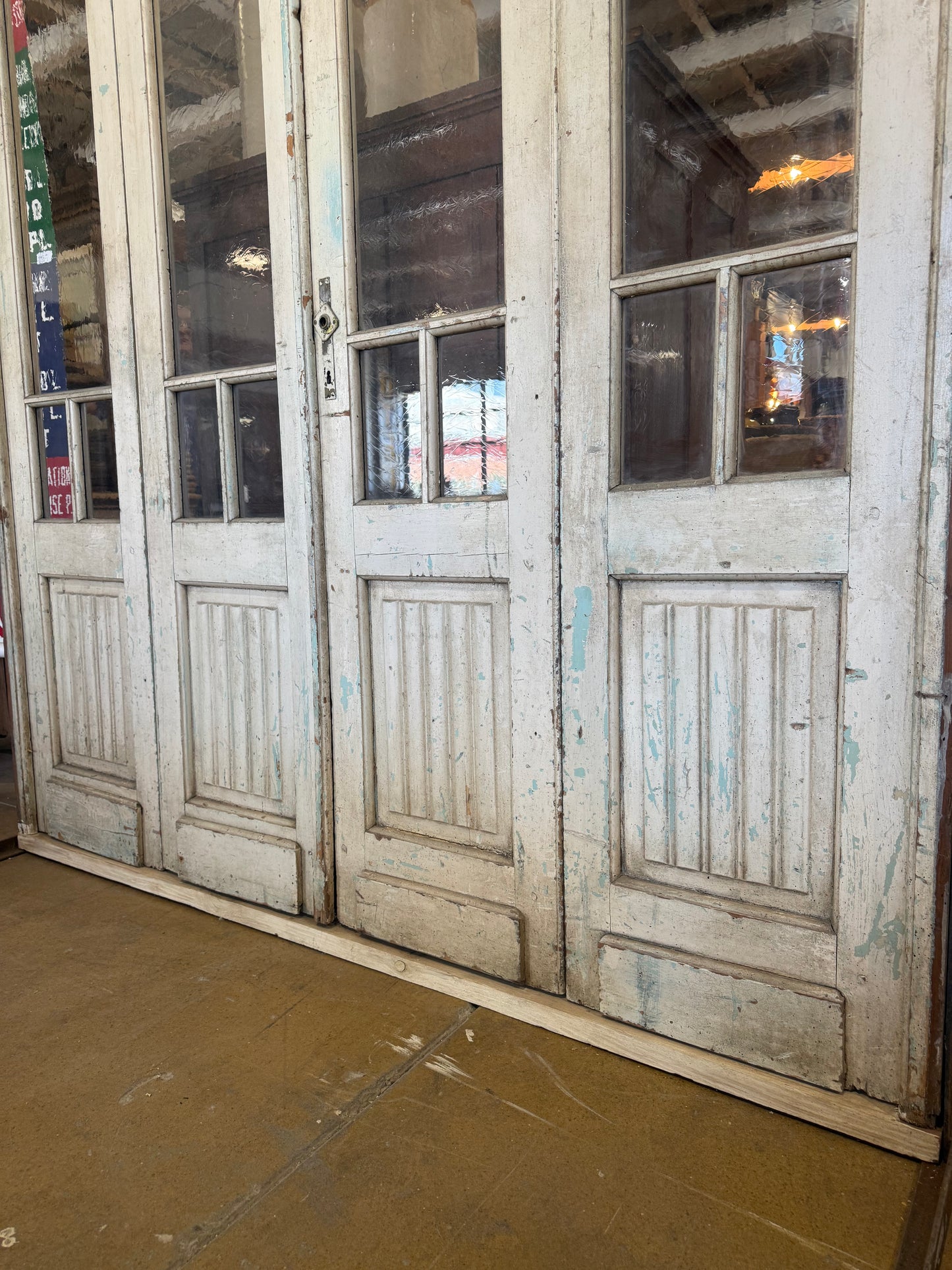 Set of 4 French Doors with Transom Window