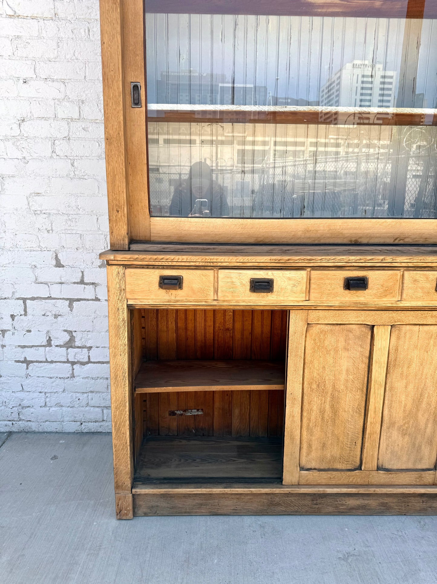 General Store Two Piece Display Cabinet