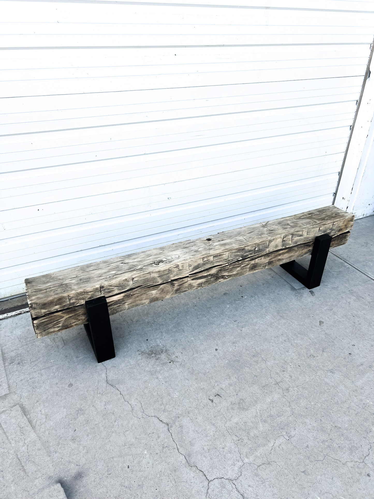 Antique Barn Beam Bench