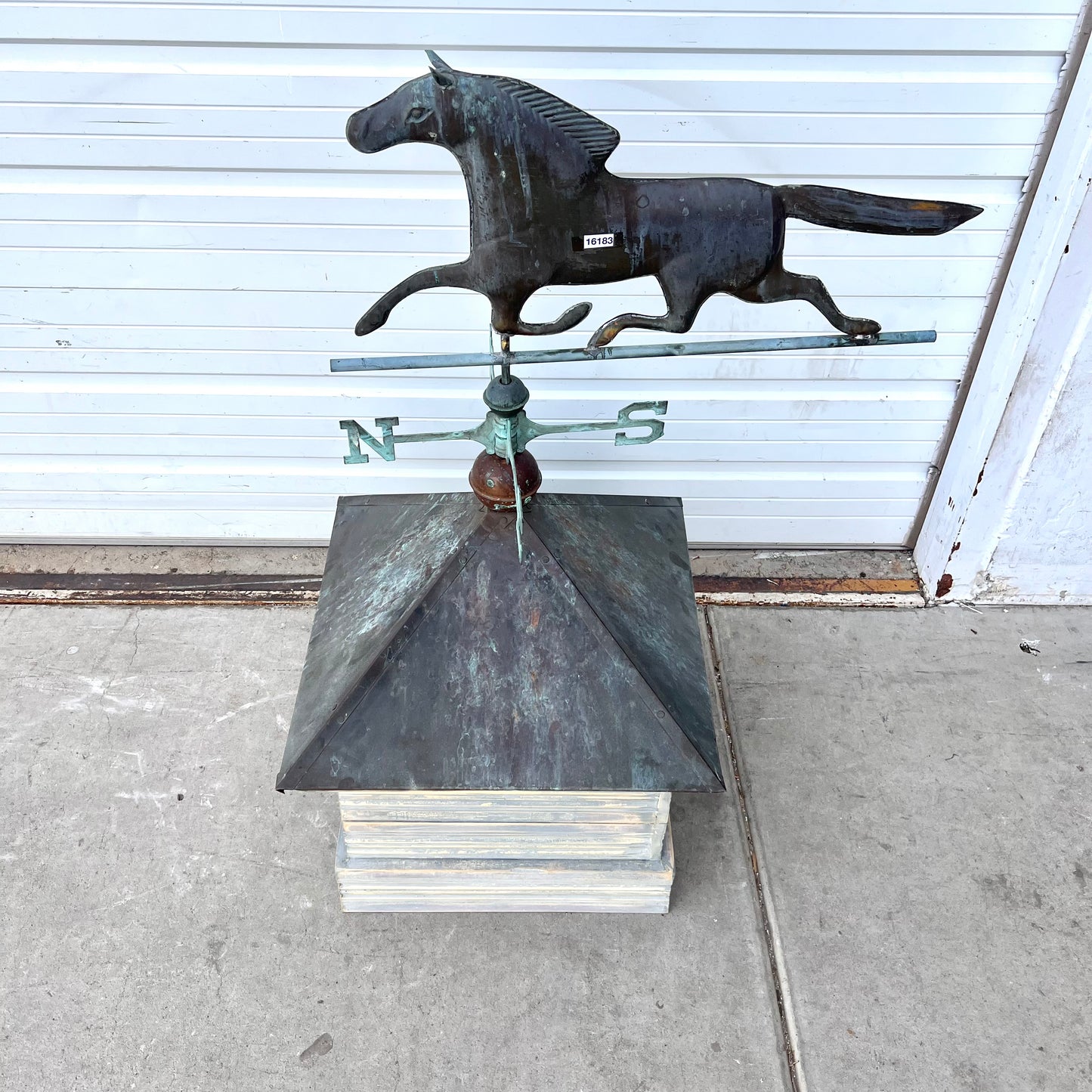 Running Horse Weathervane on Cupola