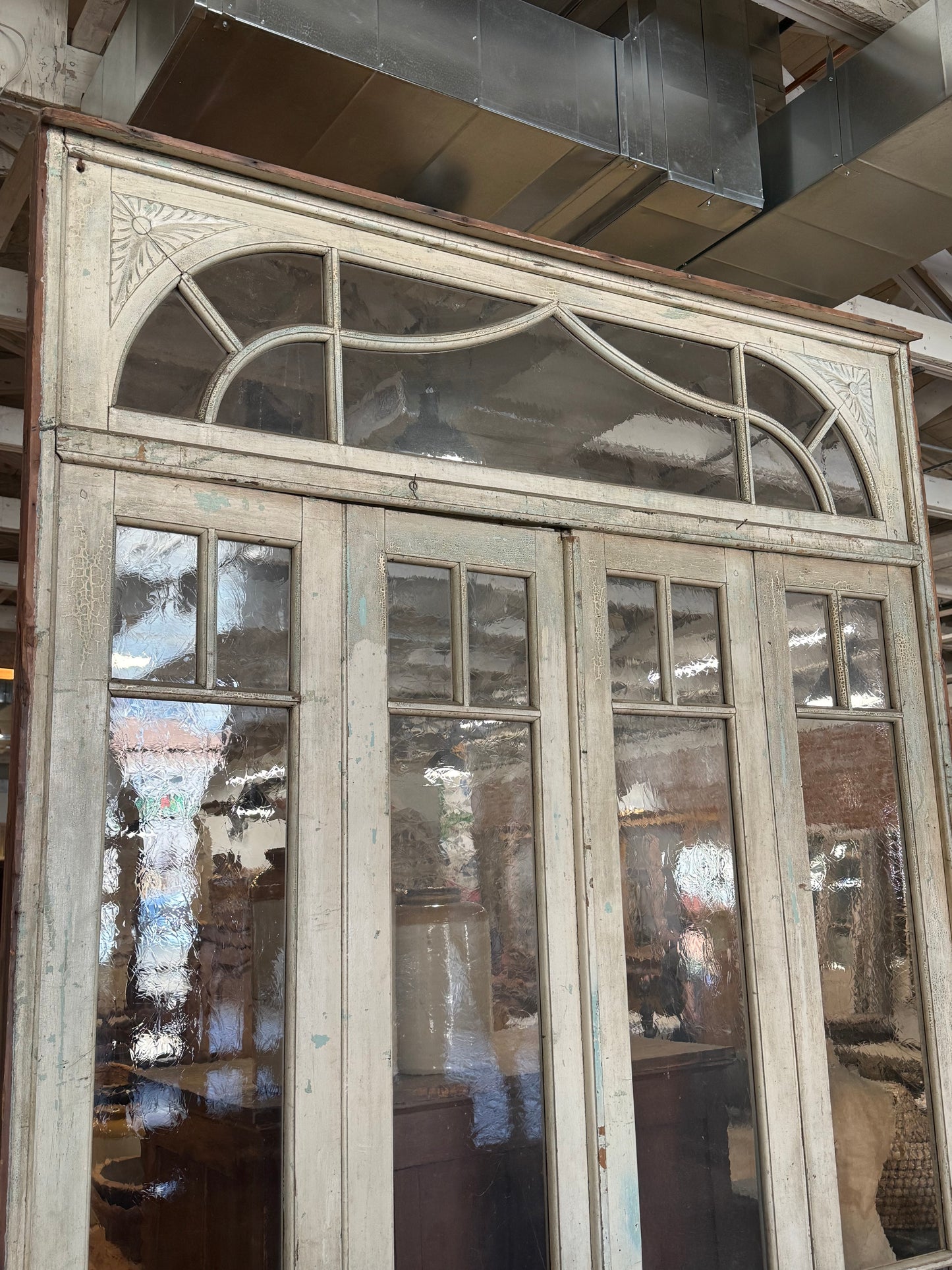 Set of 4 French Doors with Transom Window