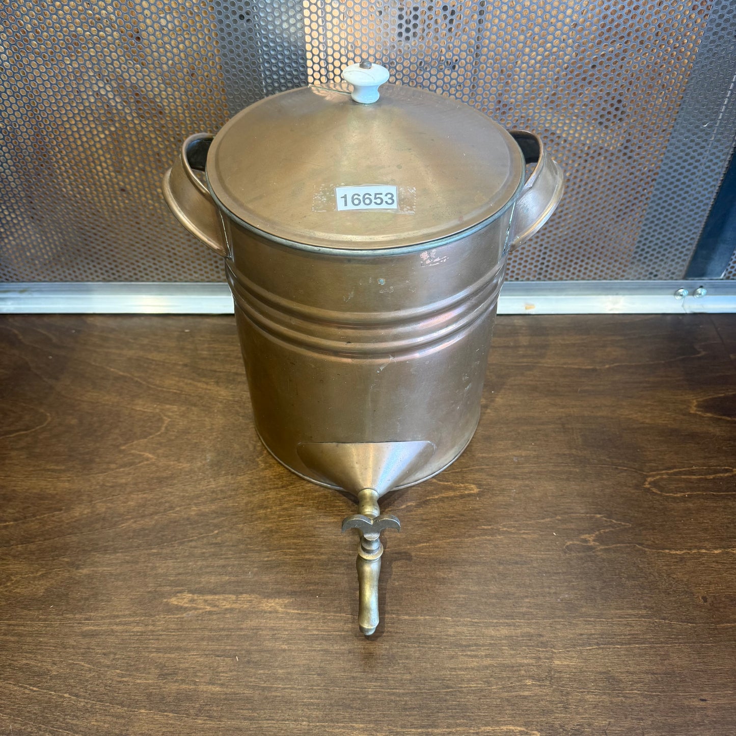 Antique Copper Watering Urn