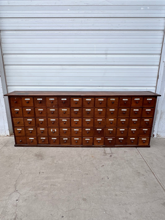 Wood Dutch Apothecary Cabinet w/60 Drawers