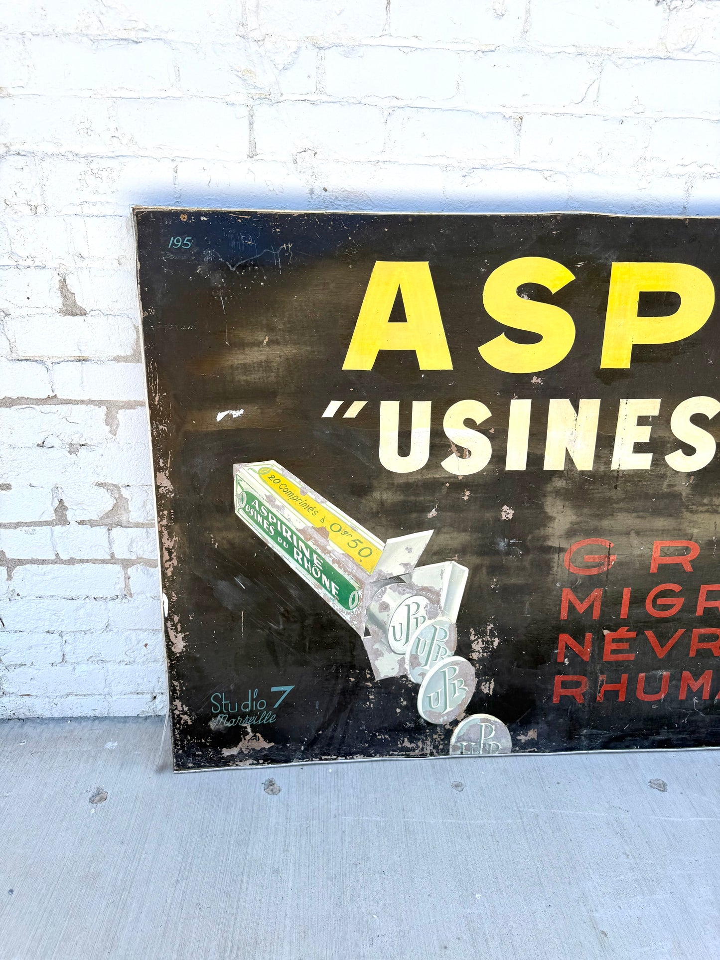 Early French "Aspirine" Pharmacy Sign