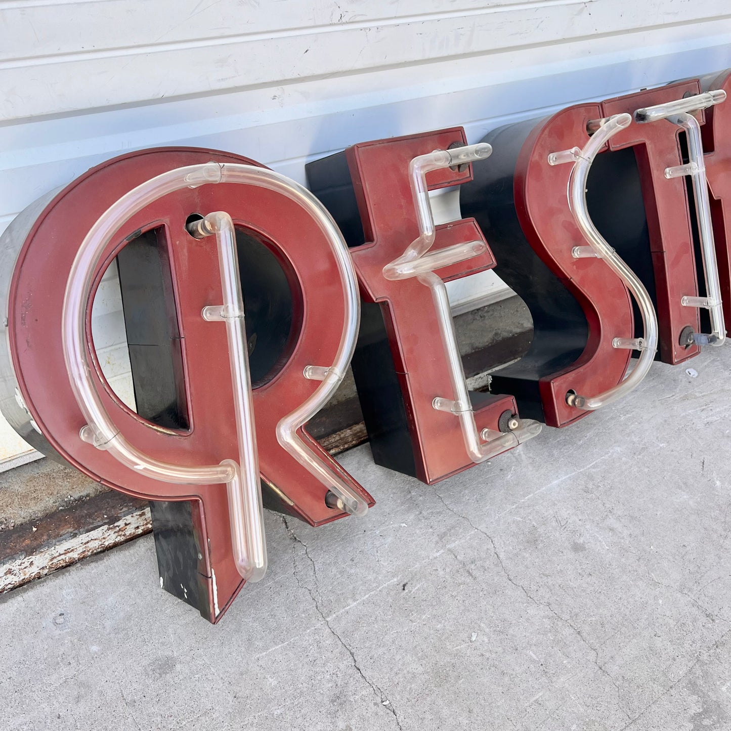 Neon Large French 1930’s “Restaurant” Letters