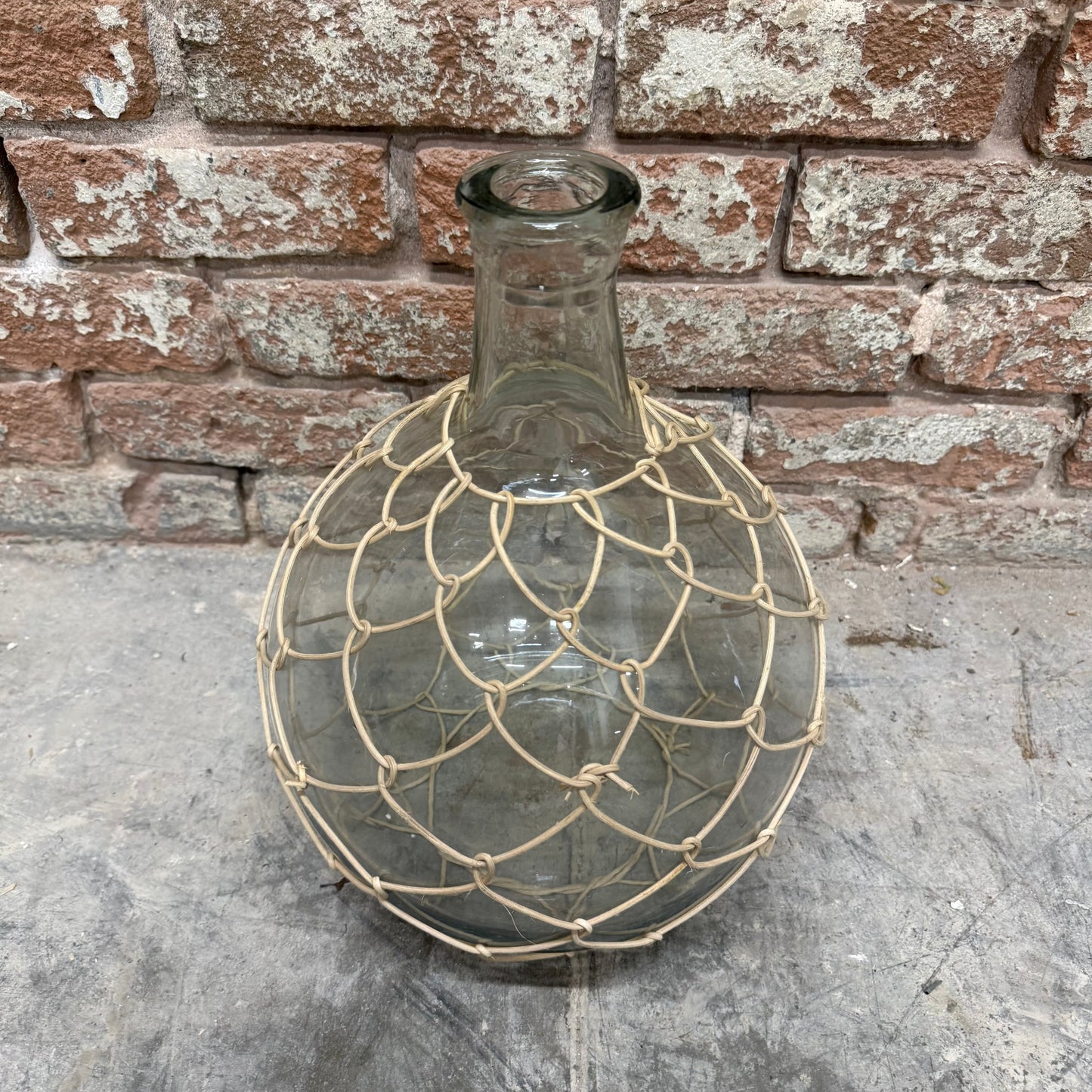 Large Jute Wrapped Bottle