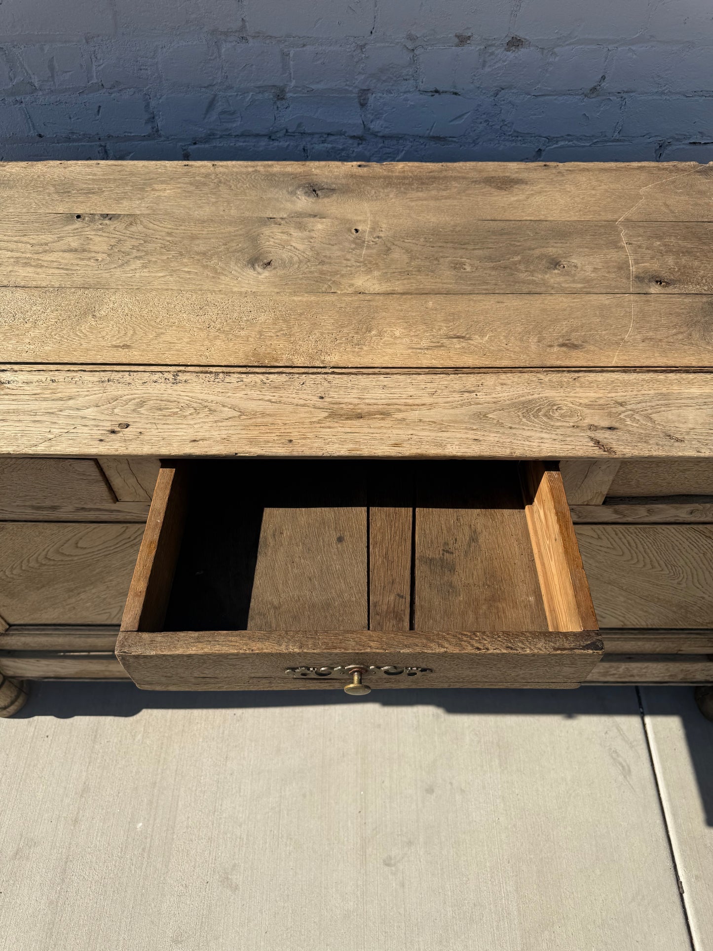 French Bleached Oak Sideboard
