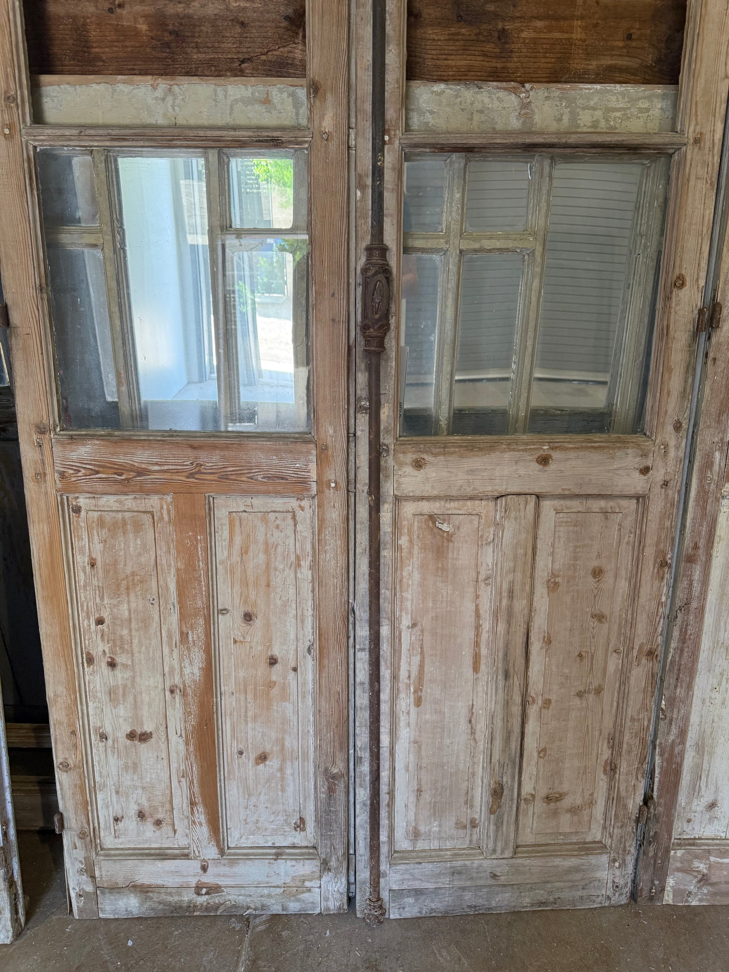 Set of 6 French Doors Together on Stand