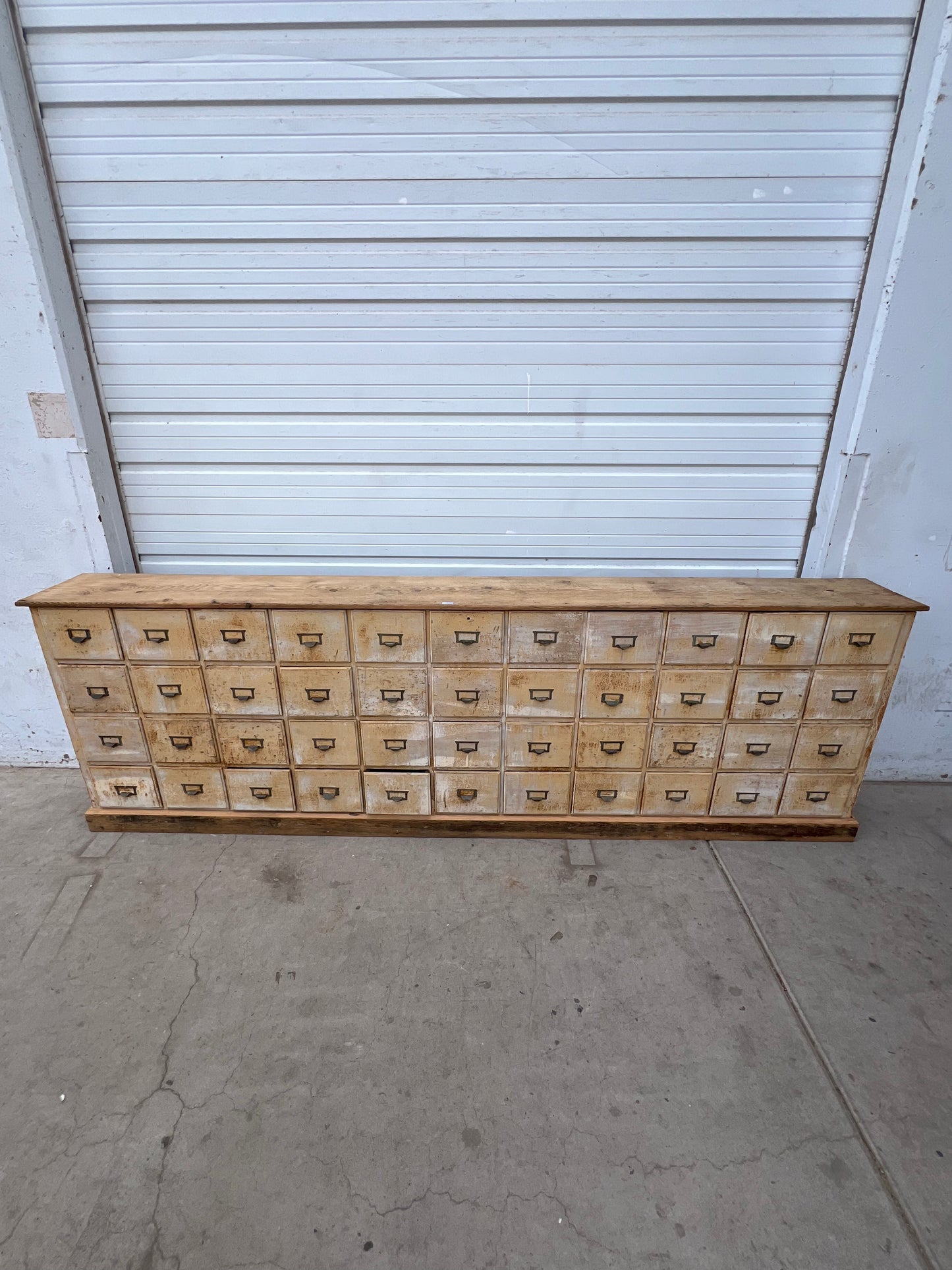 Wood File/Apothecary Cabinet w/48 Drawers