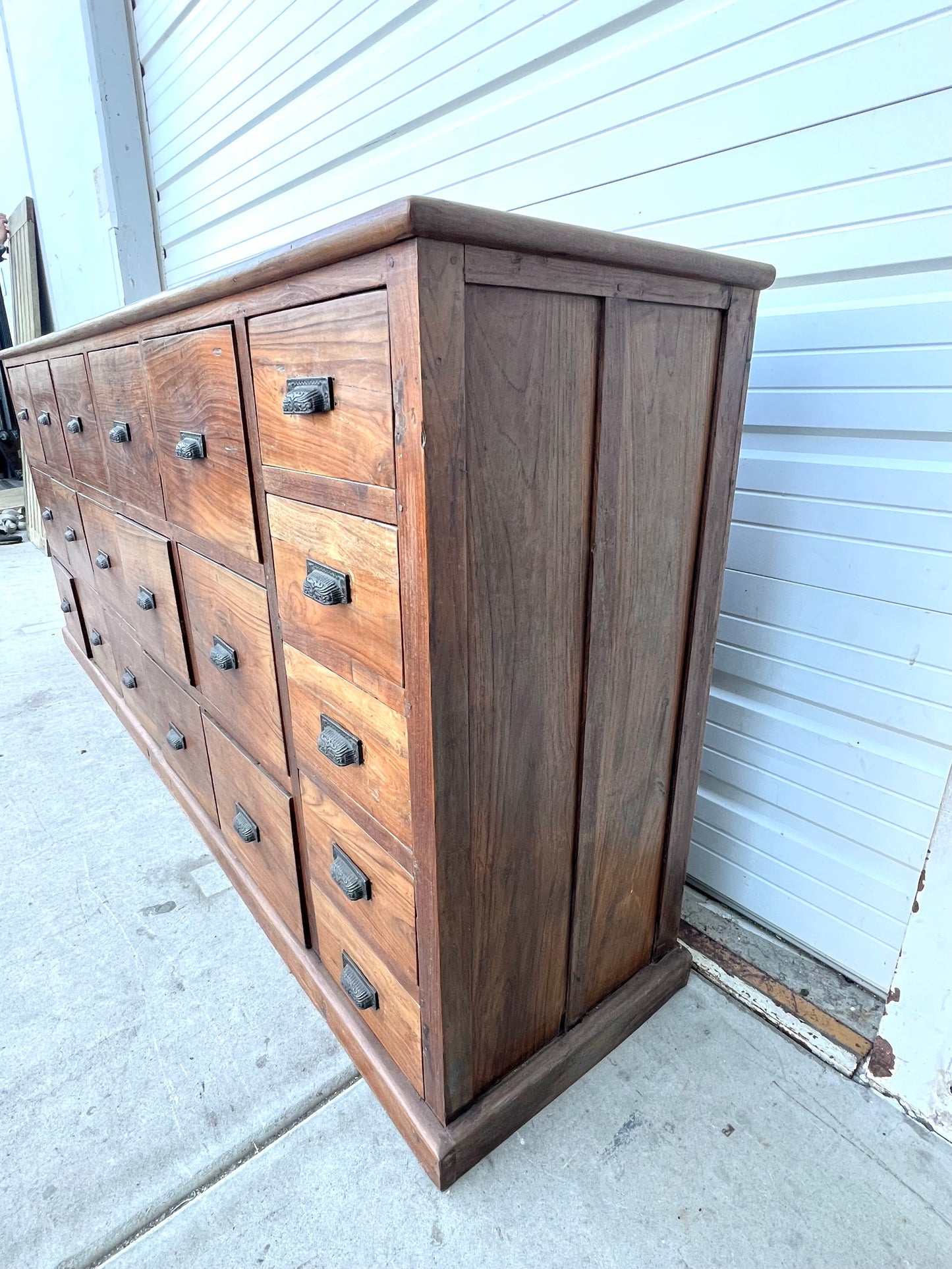 Wood Cabinet with 20 Drawers