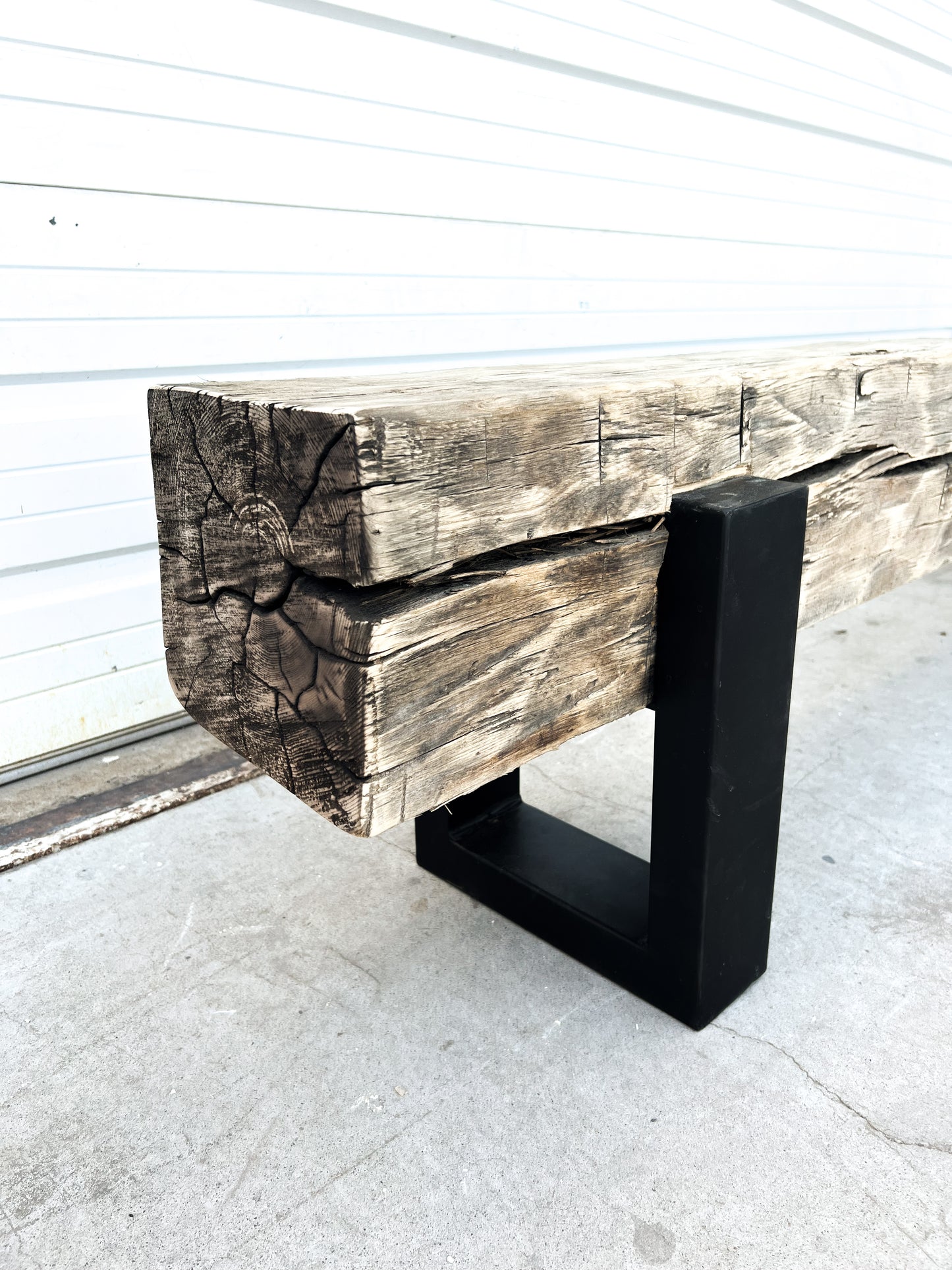 Antique Barn Beam Bench