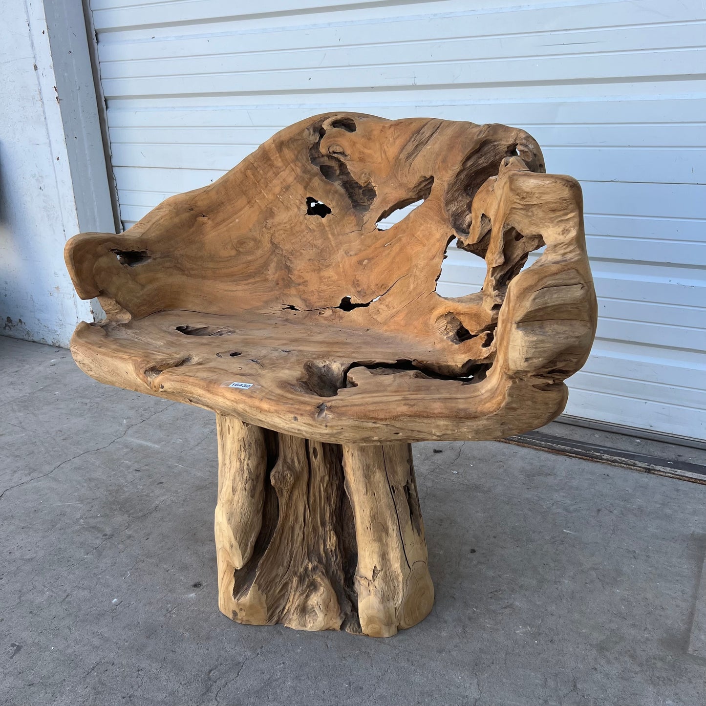 Primitive Wooden Stump/Root Chair