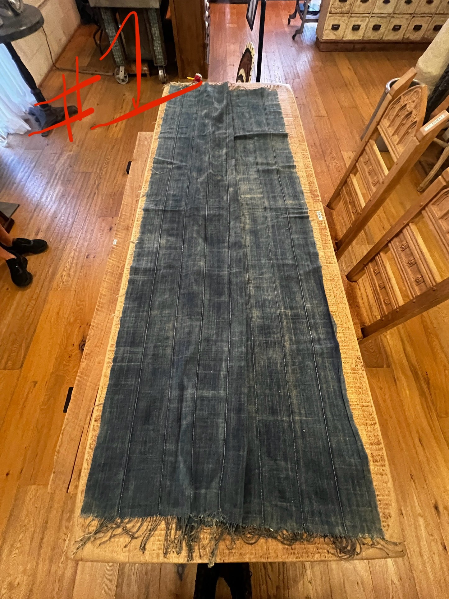 100% Blue African Cotton Fabric Made in Burkina Faso