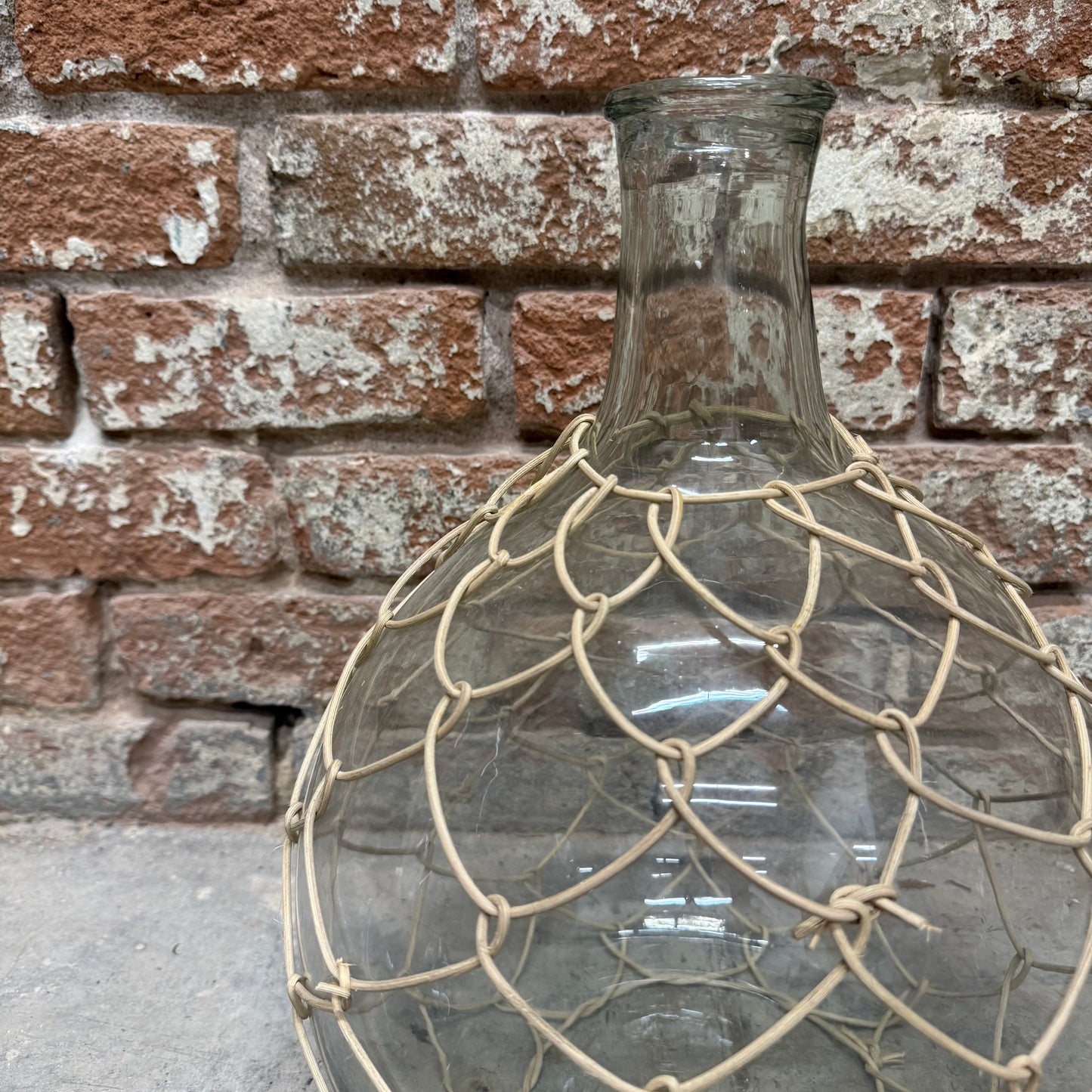 Large Jute Wrapped Bottle