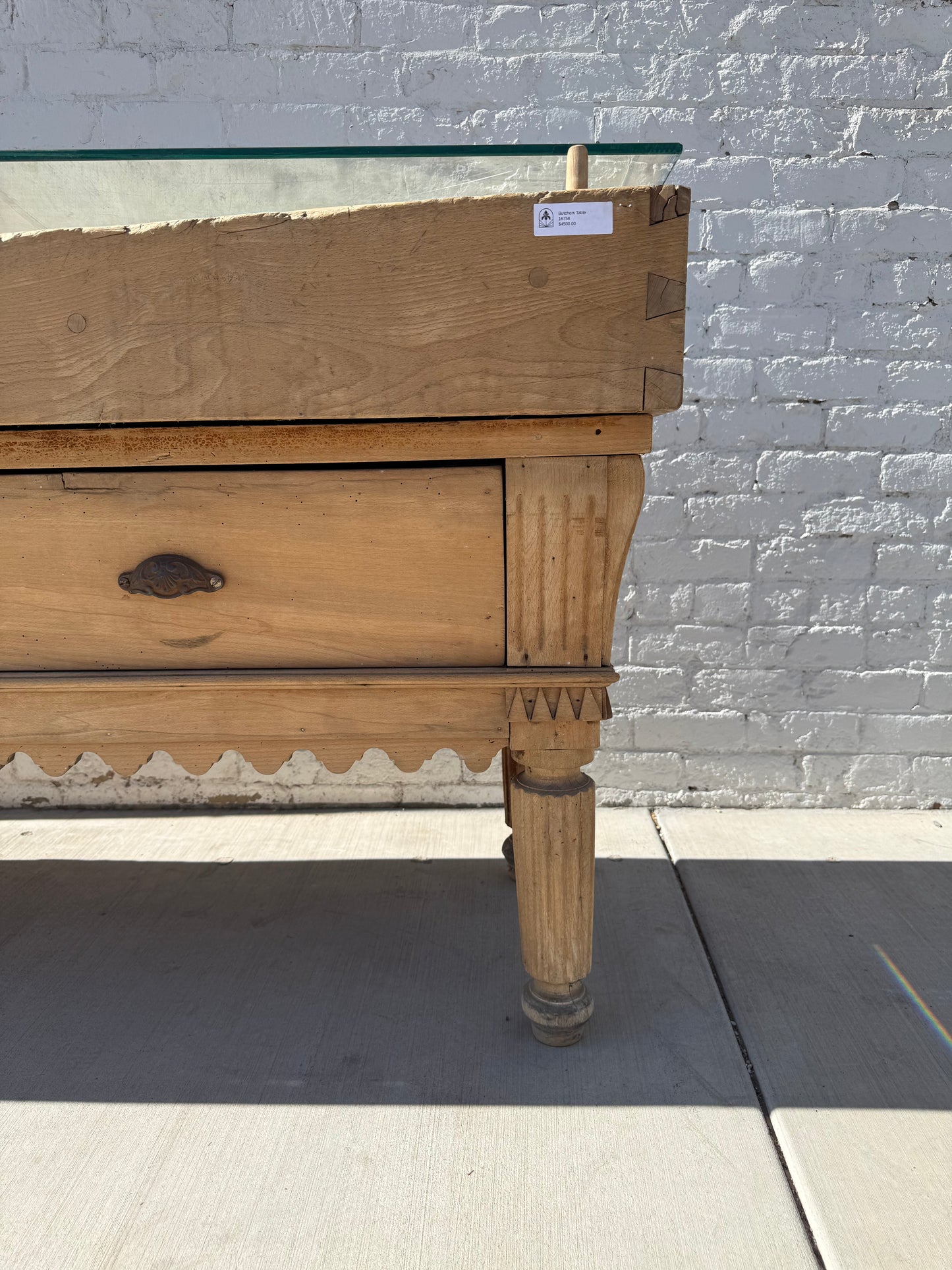 Butcher's Table With Drawers