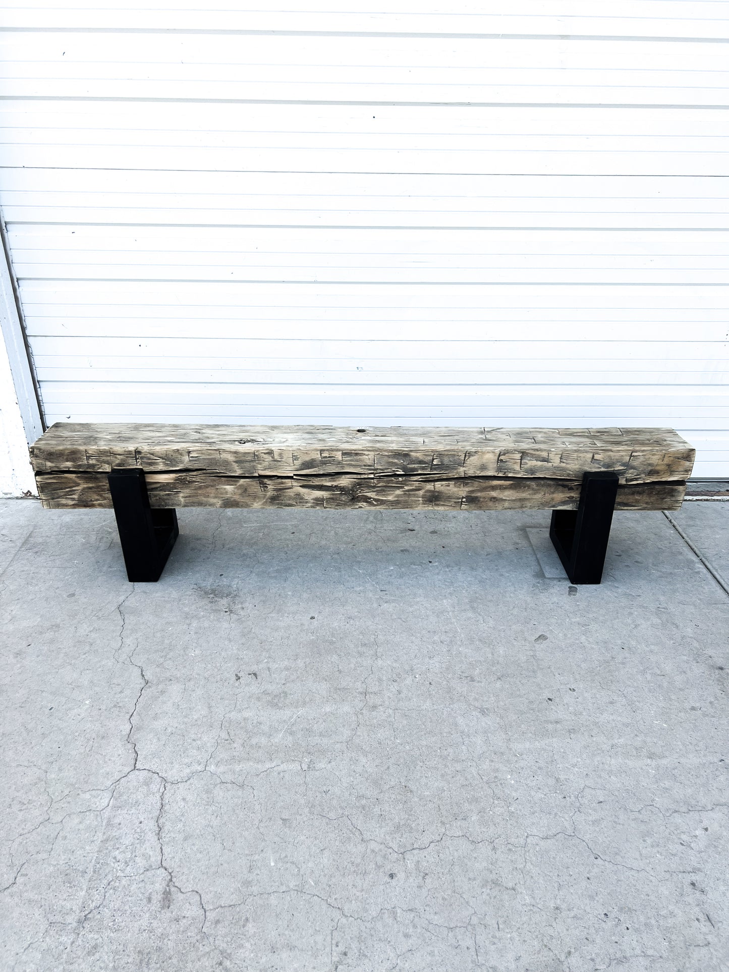 Antique Barn Beam Bench