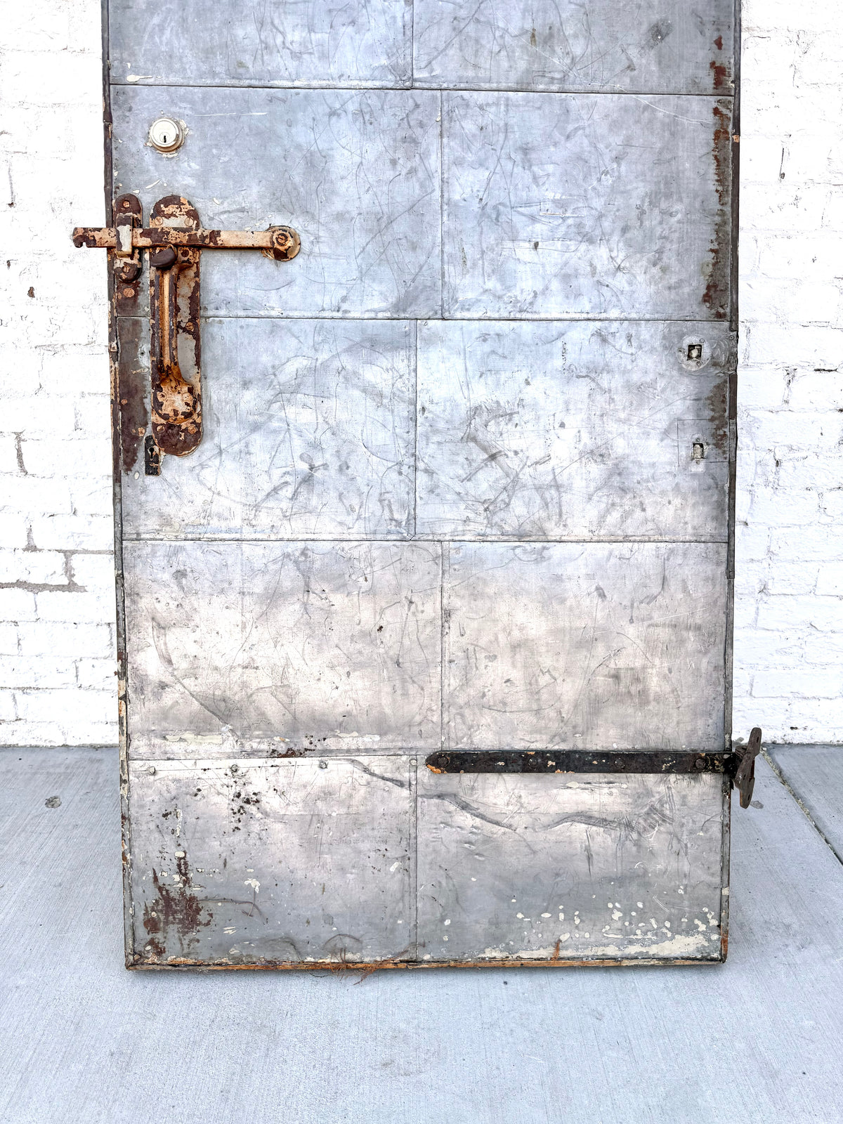Vintage Industrial Metal Fire Door