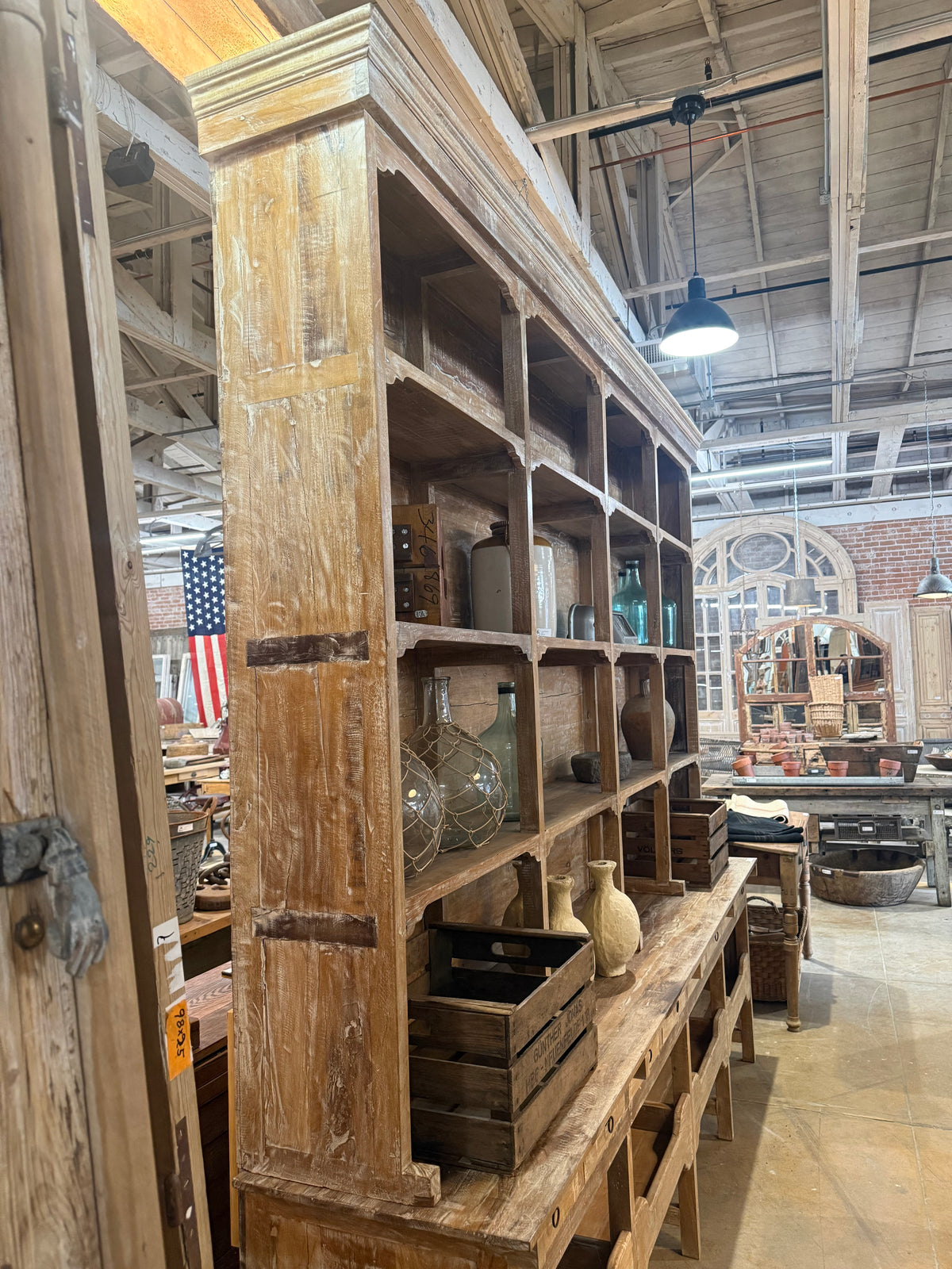 General Store Two Piece Display Cabinet