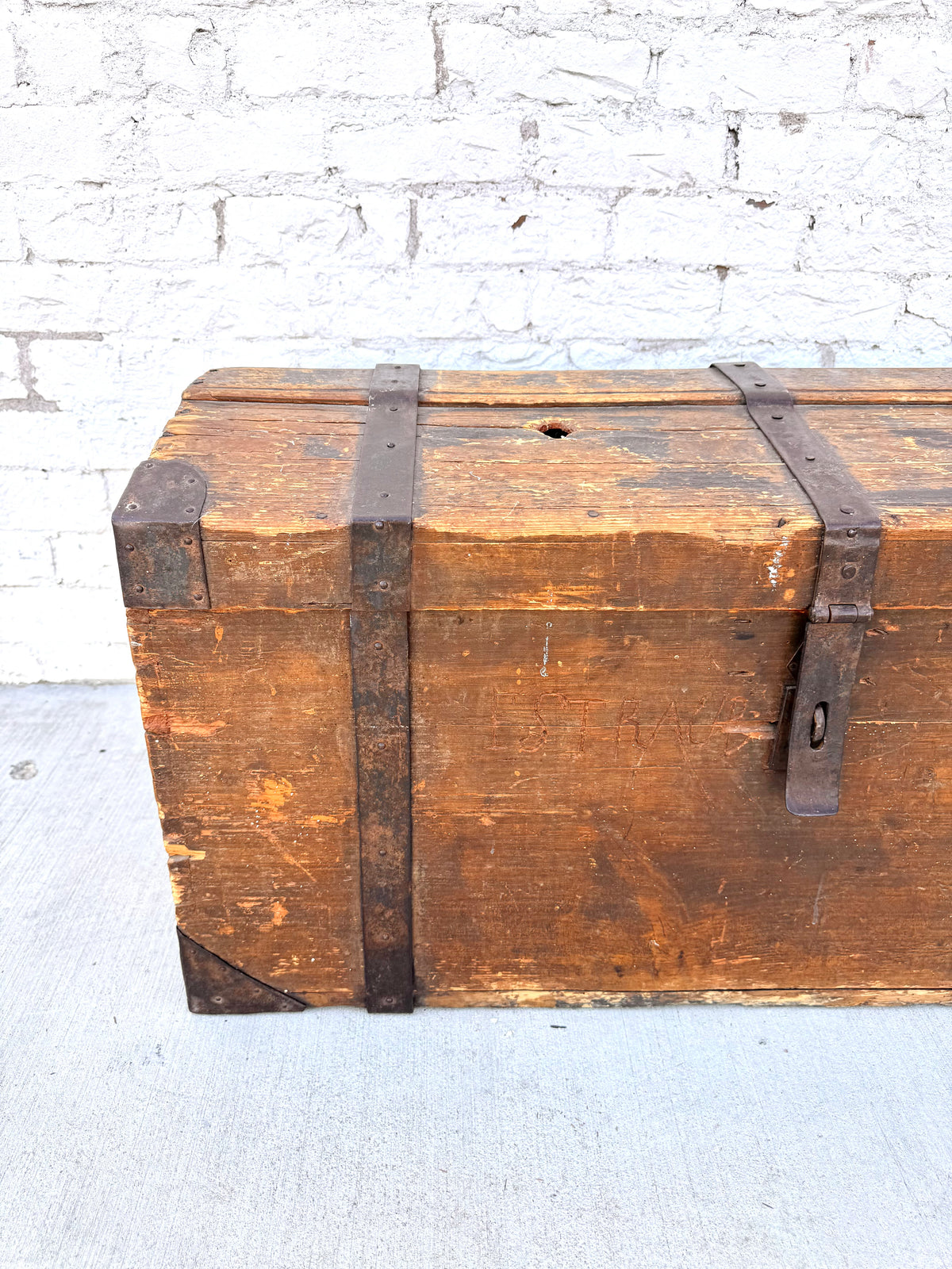 Wooden Dome Top Traveler's Trunk