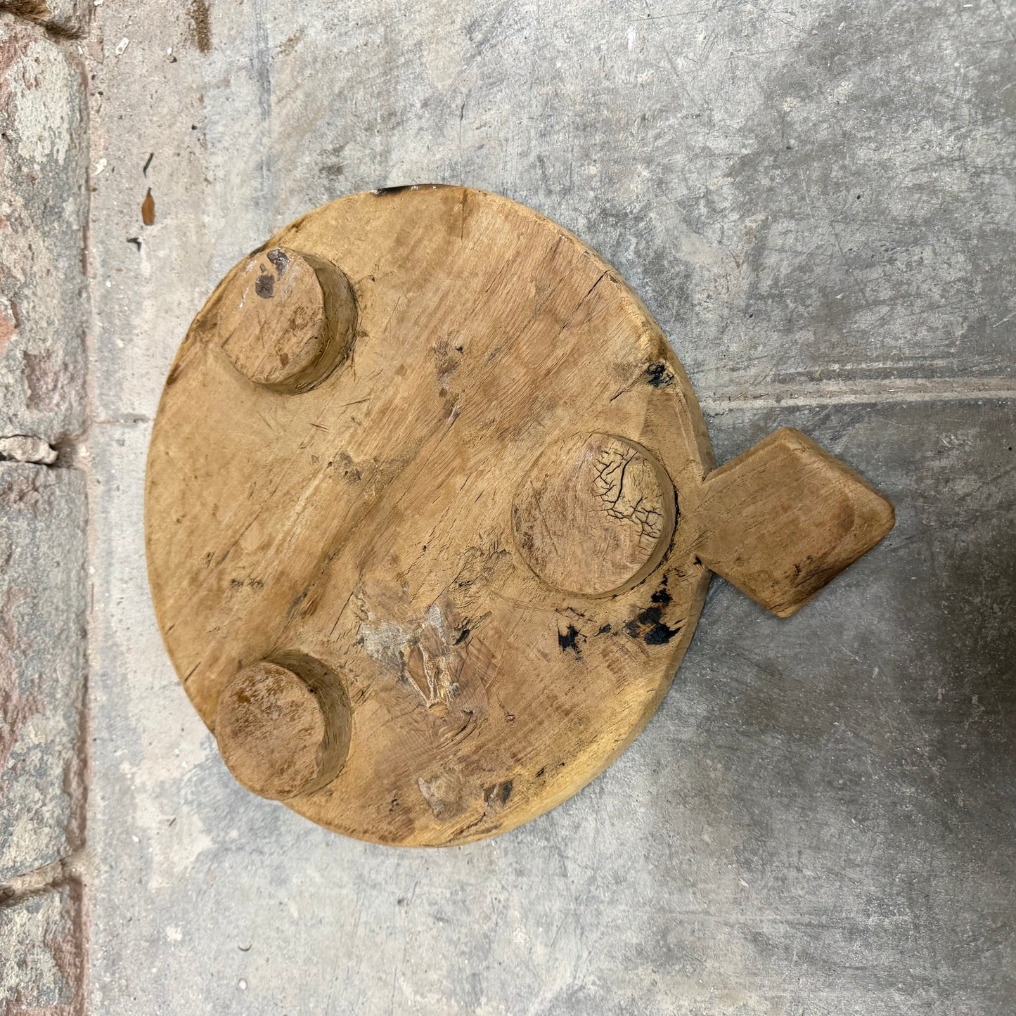 Hand Carved Wooden Plate