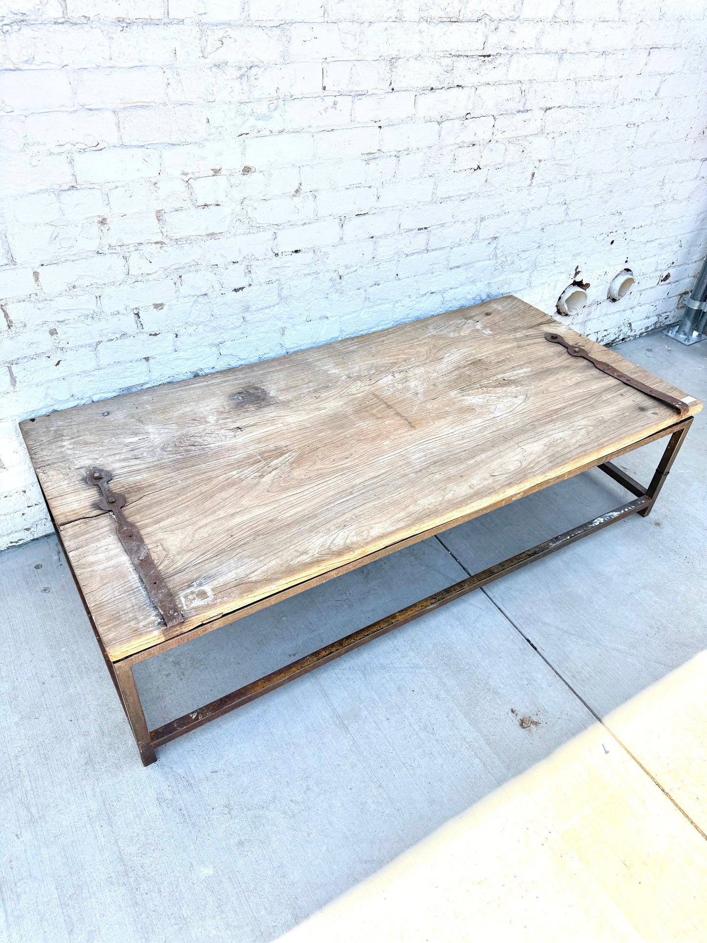 Coffee Table with Old Door Top
