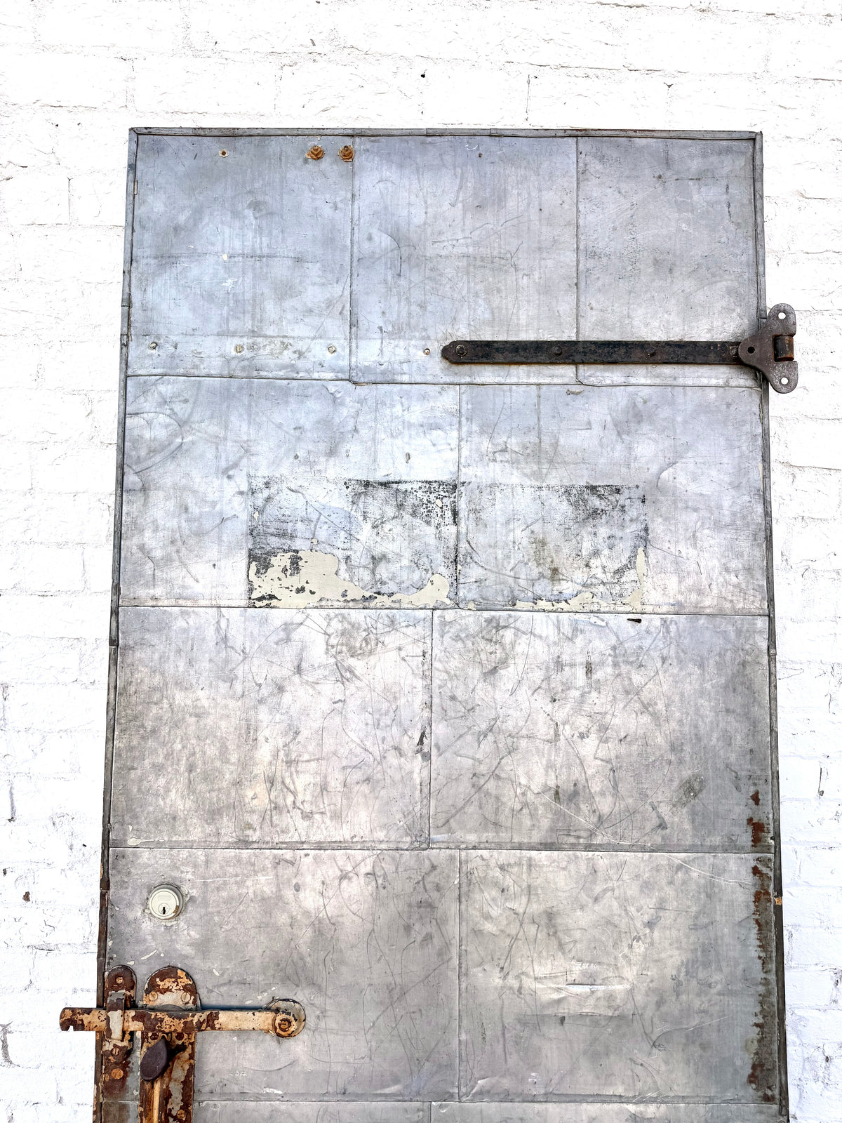 Vintage Industrial Metal Fire Door