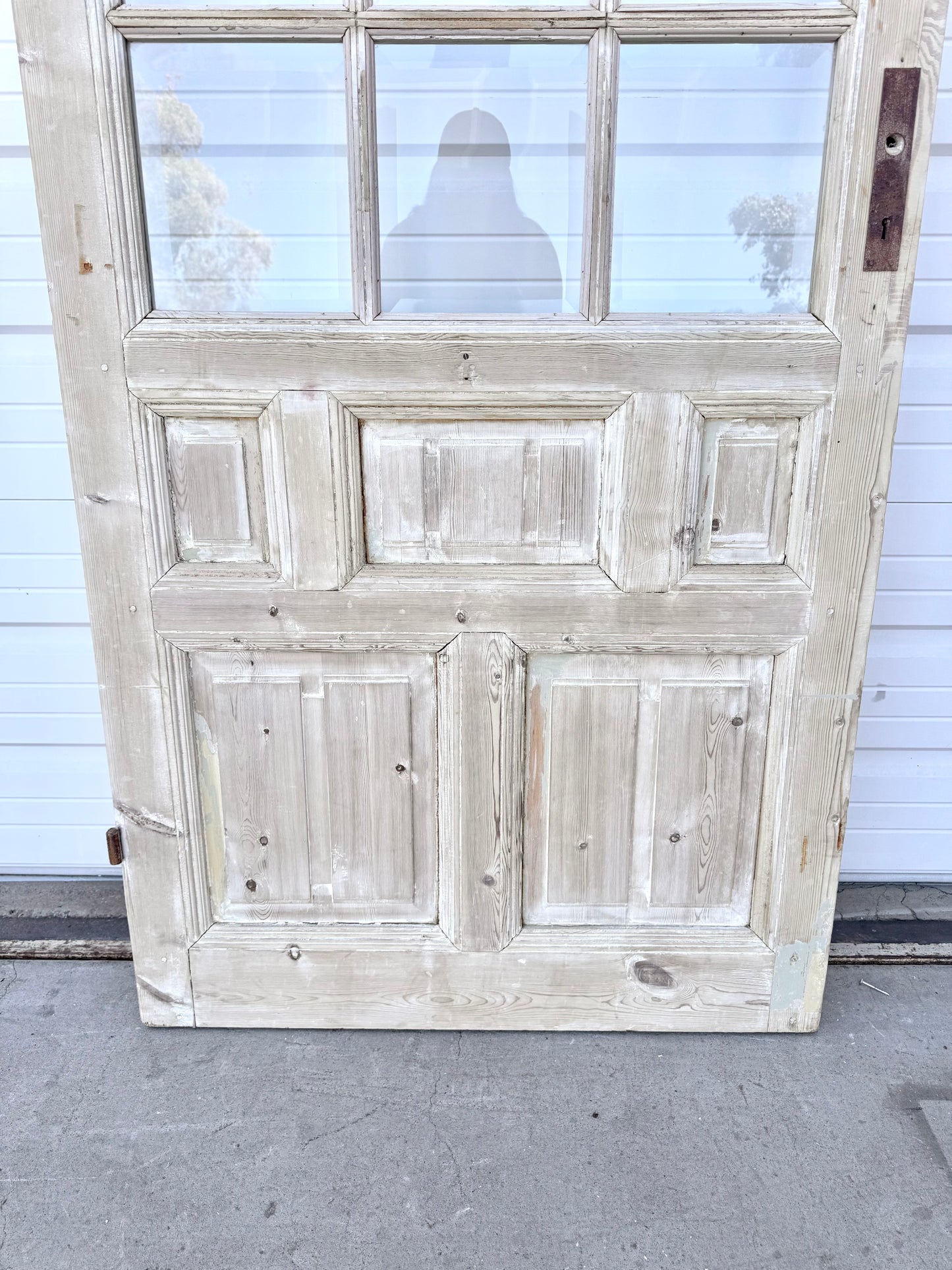Single Washed Wood Door w/15 Lites