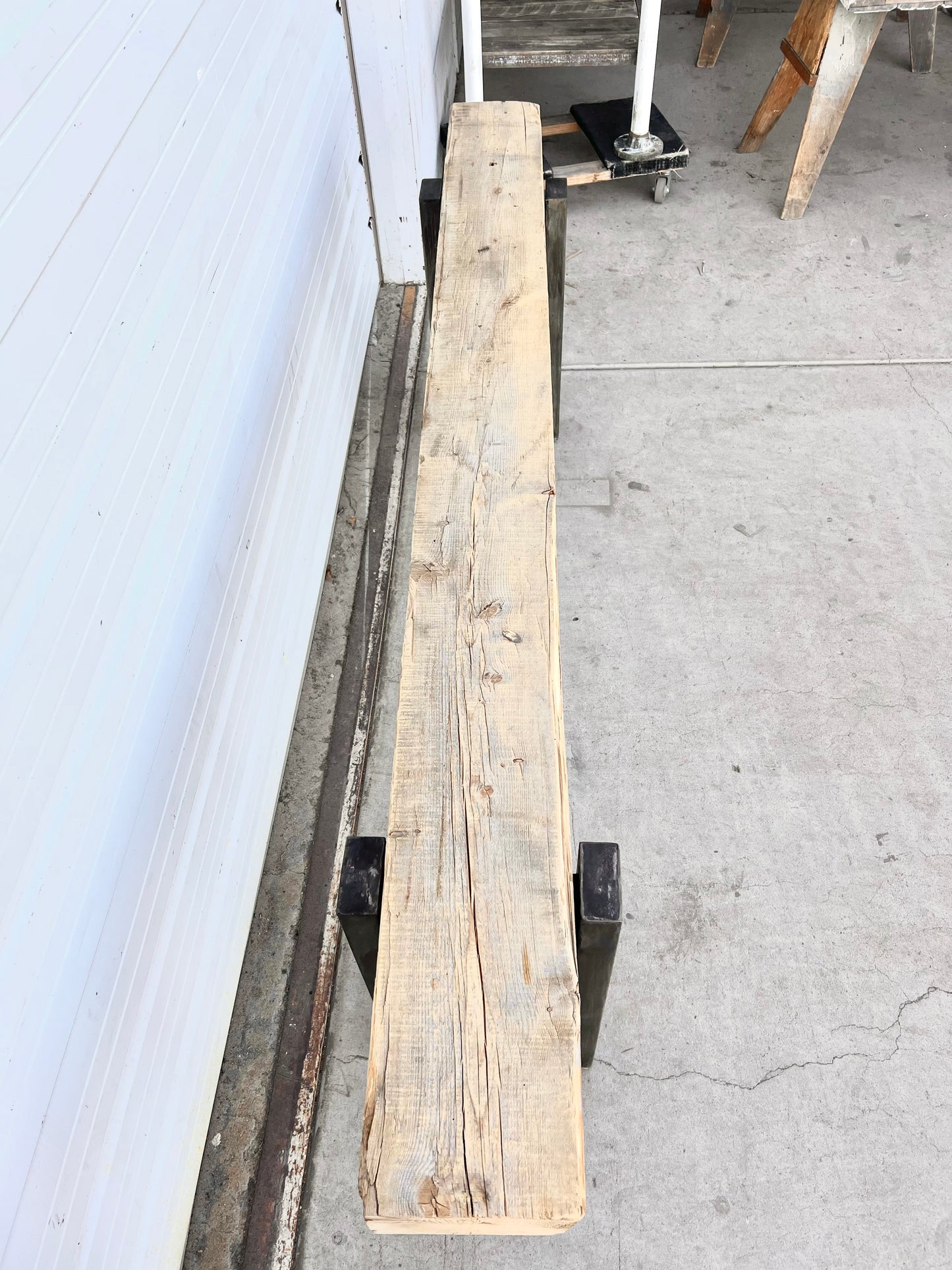 Repurposed Barn Beam Console Table