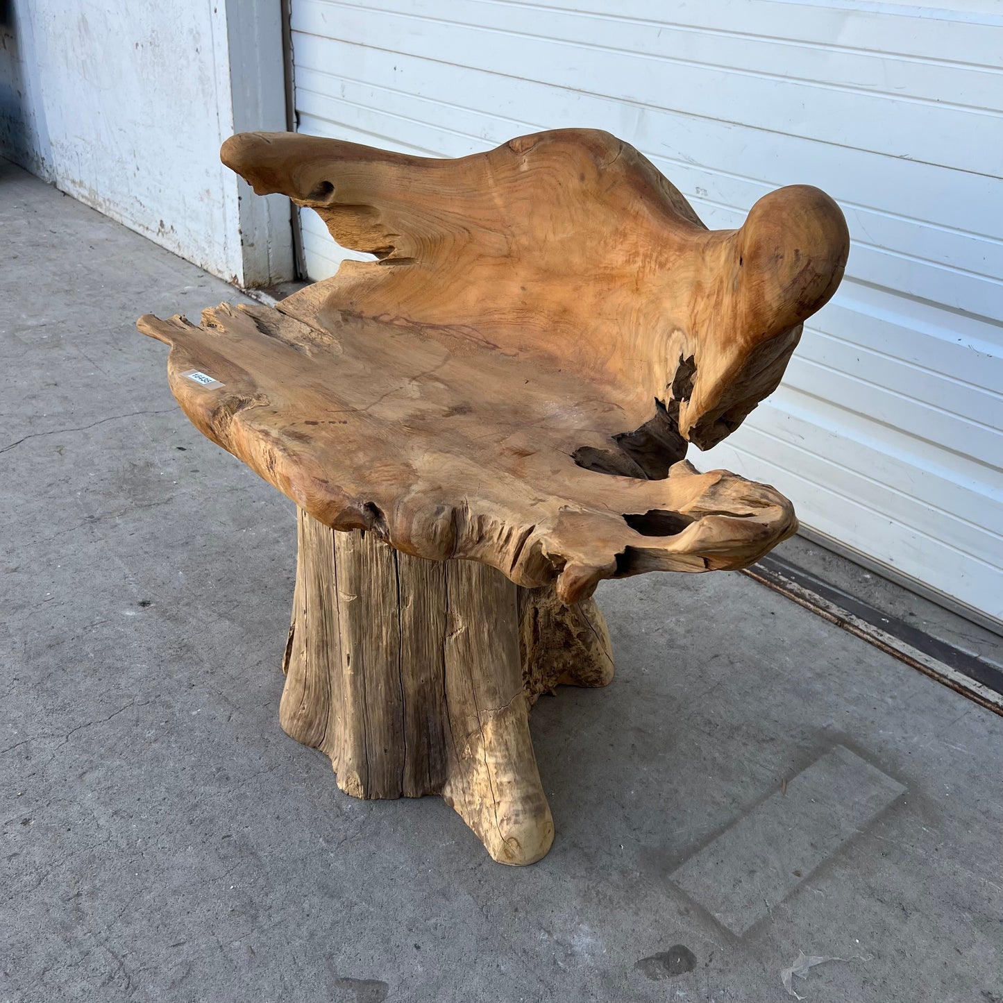 Primitive Wooden Stump/Root Chair