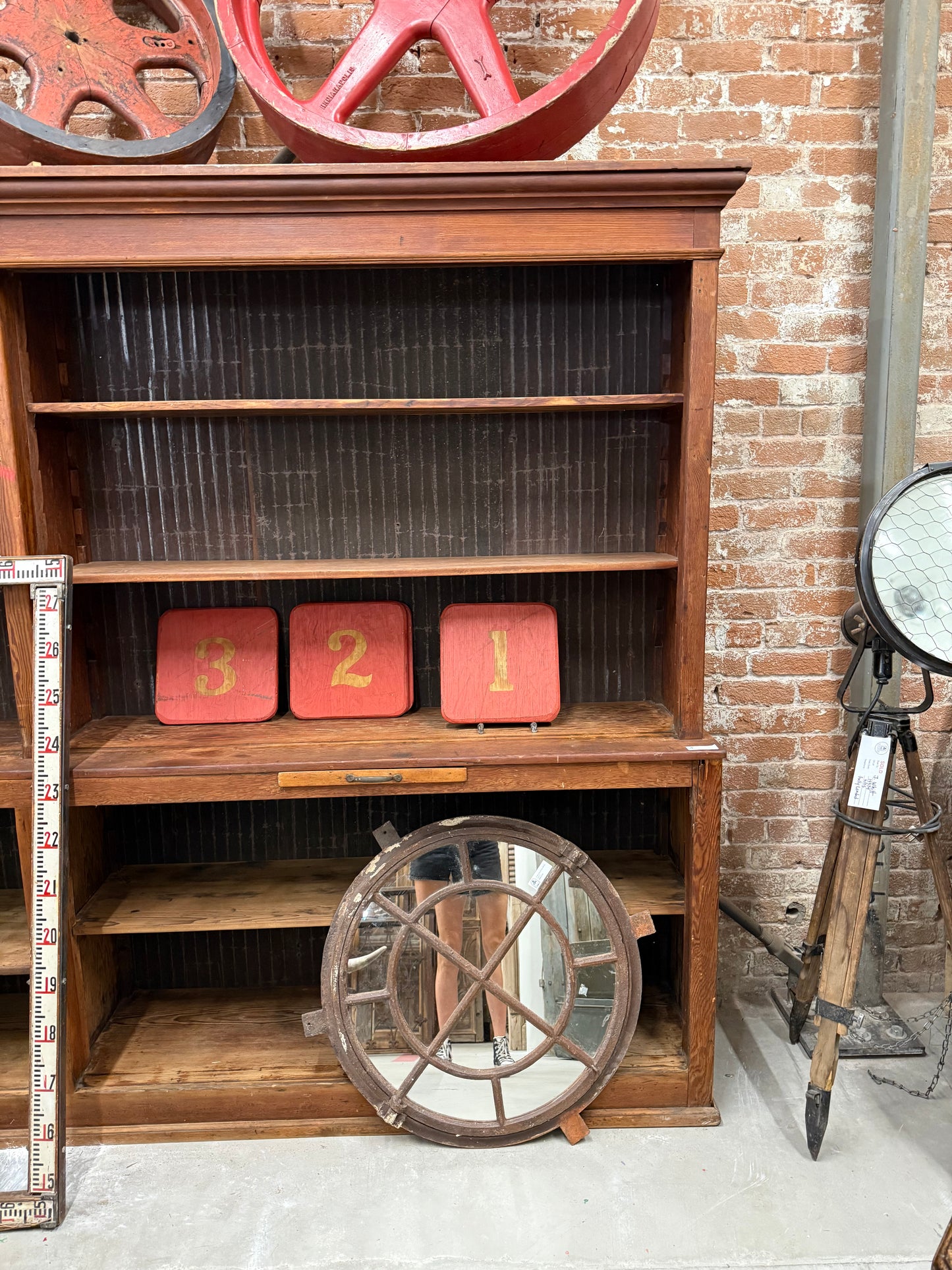 2-Piece General Store Display Cabinet from Pennsylvania