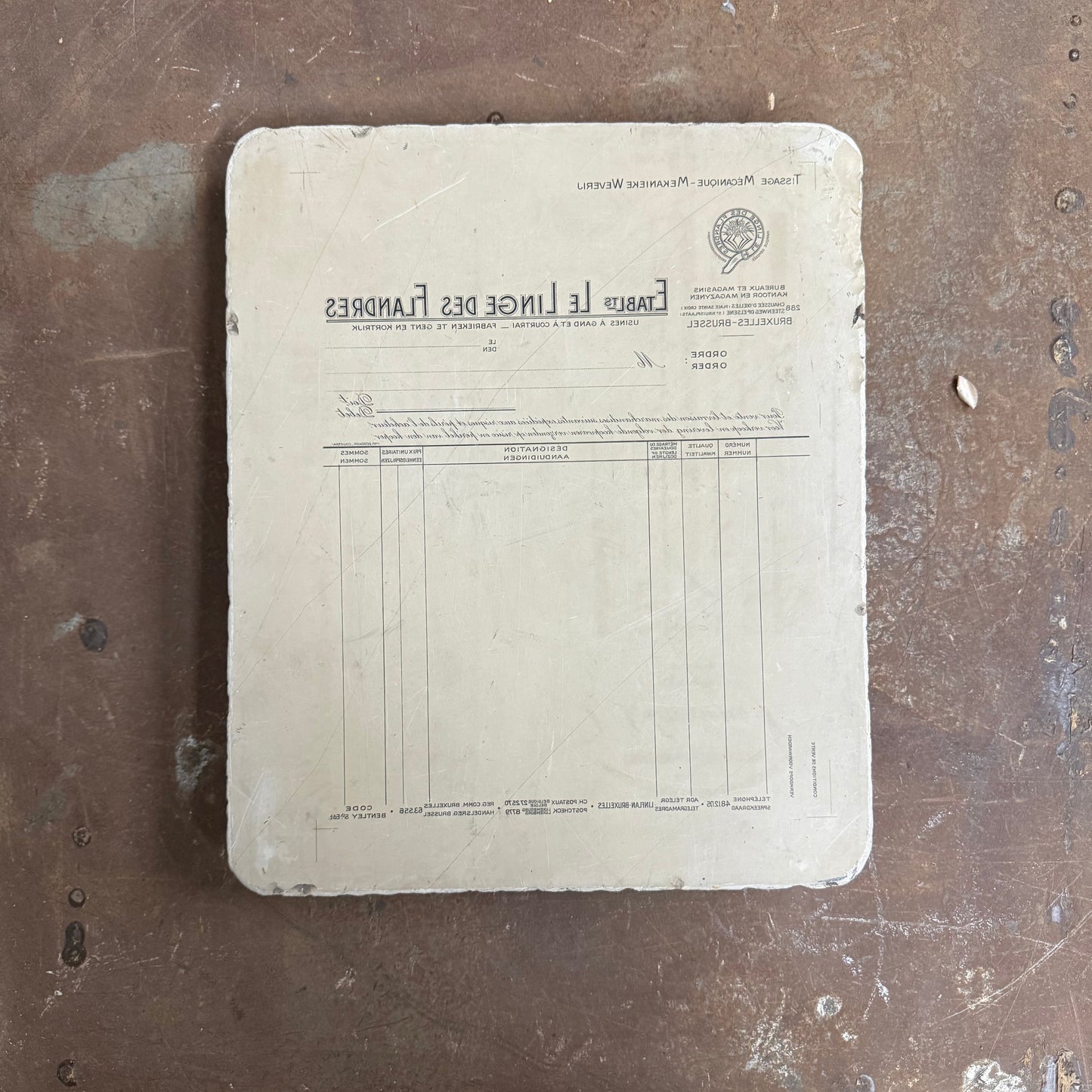 Large Lithography Stone