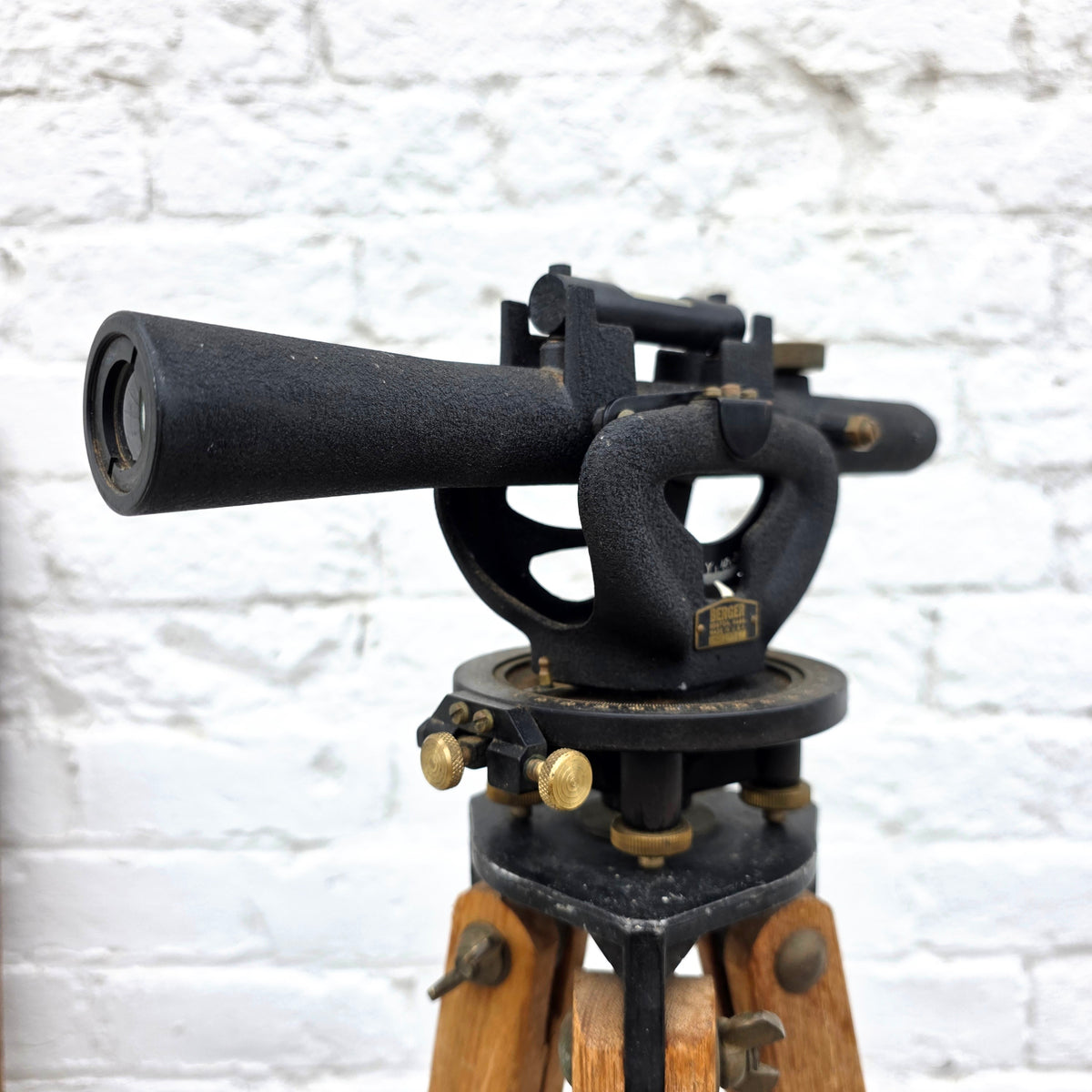 Vintage Berger Transit Surveyor's Level in Original Case with Tripod and Measuring Stick (Architectural)