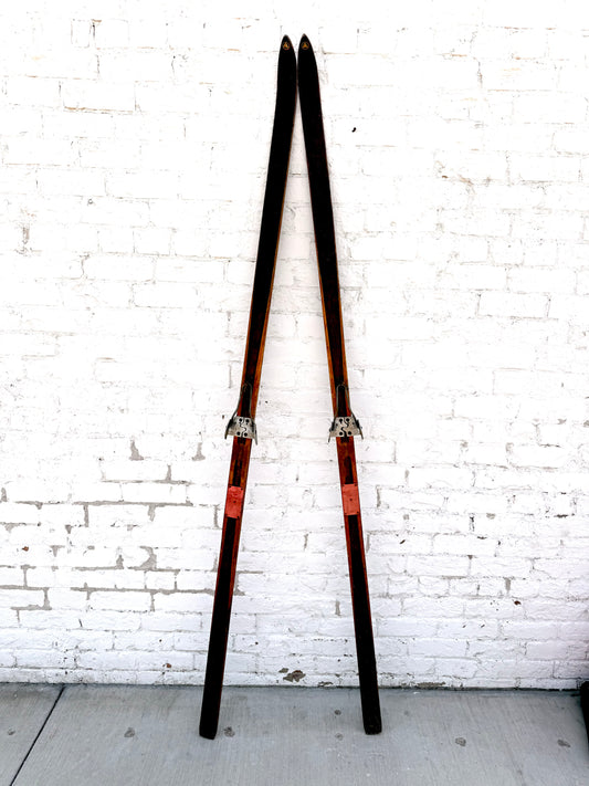Pair of Vintage Hungarian Skis