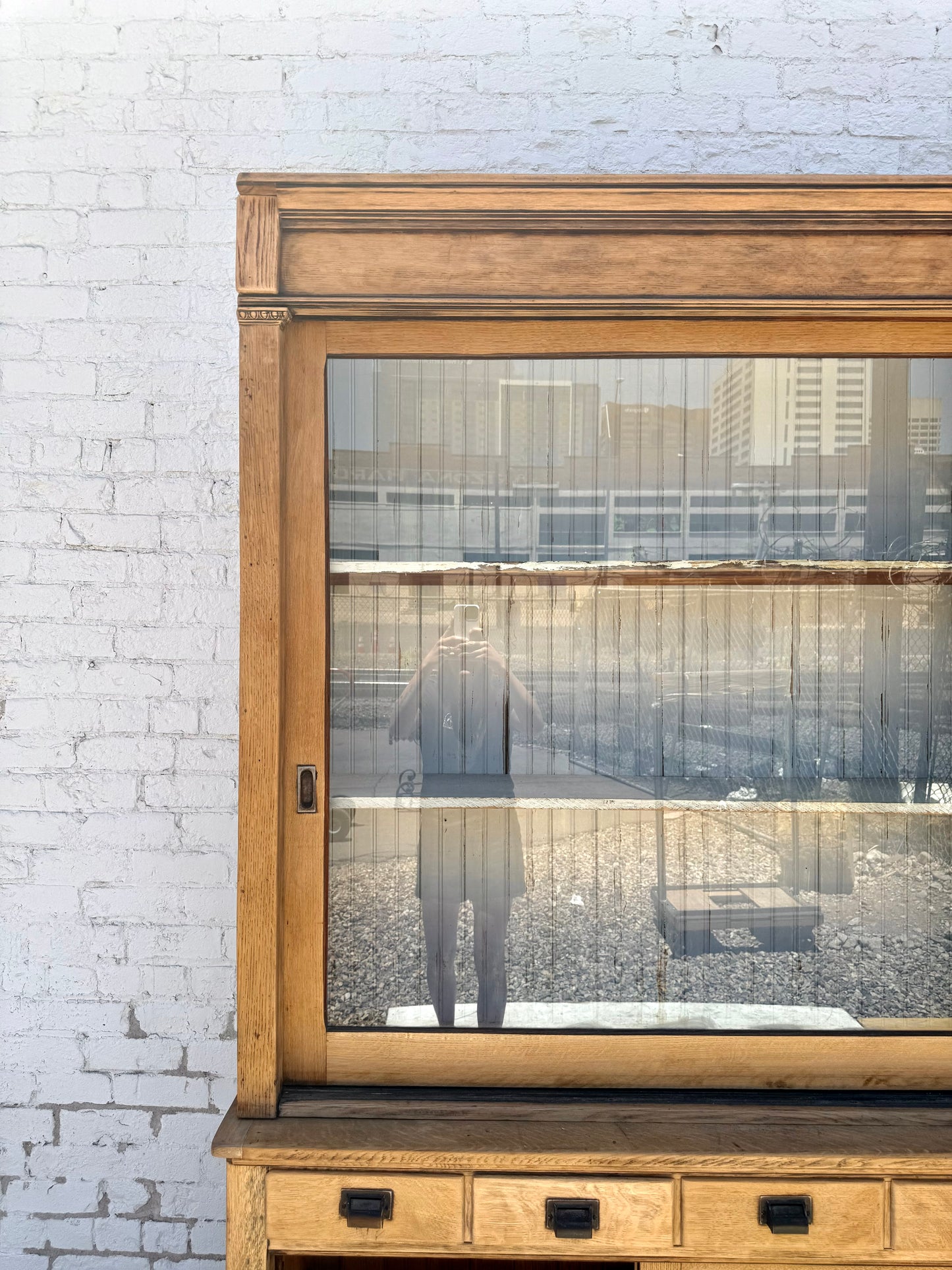 General Store Two Piece Display Cabinet
