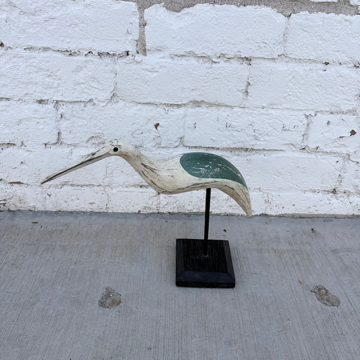 Carved Wooden Folk Art Bird