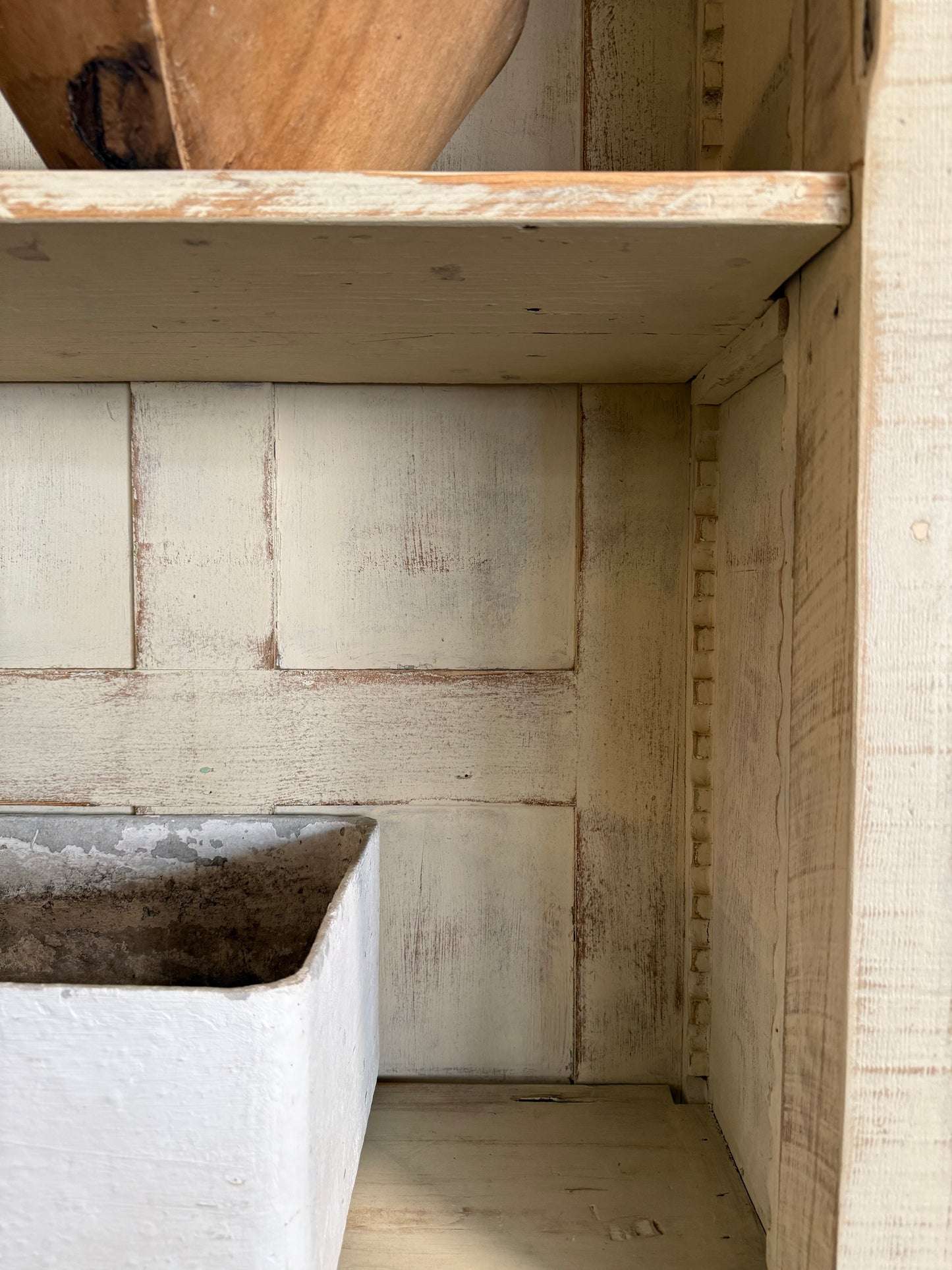 Painted 2-Piece Store Display Cabinet