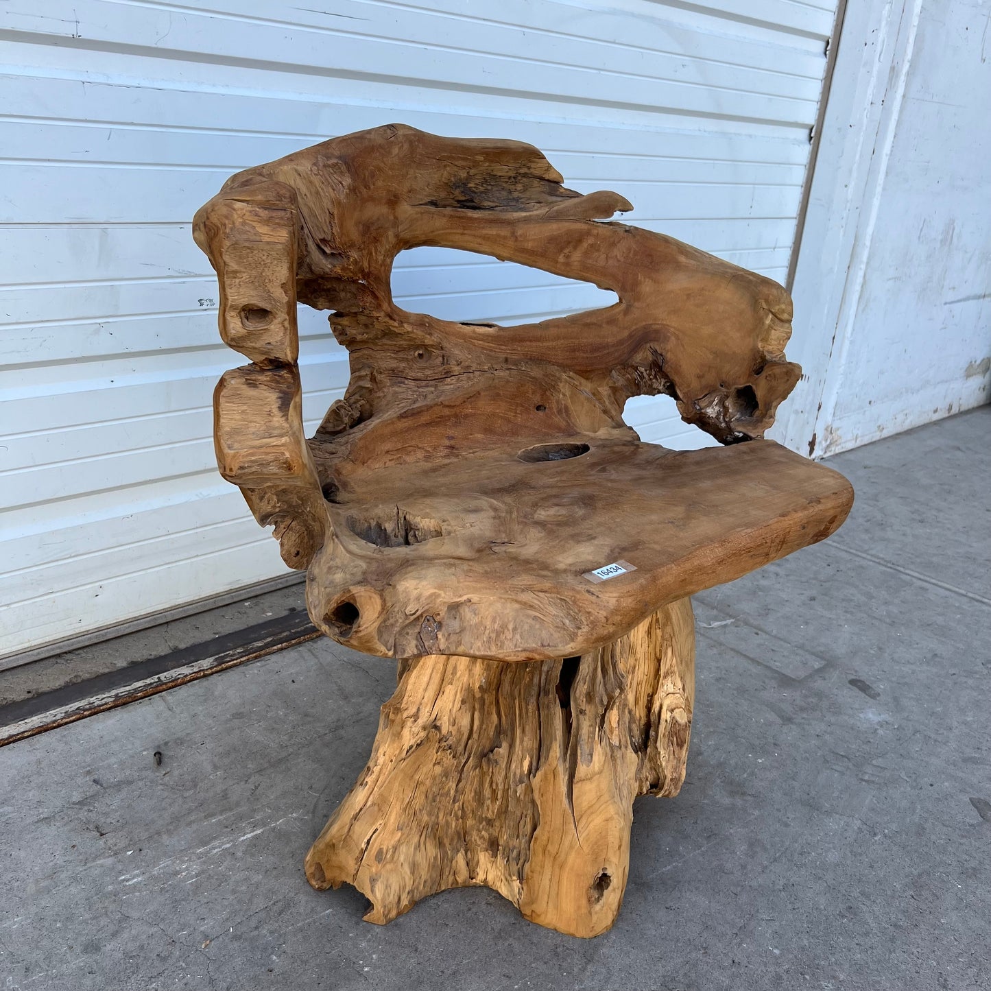 Primitive Wooden Stump/Root Chair