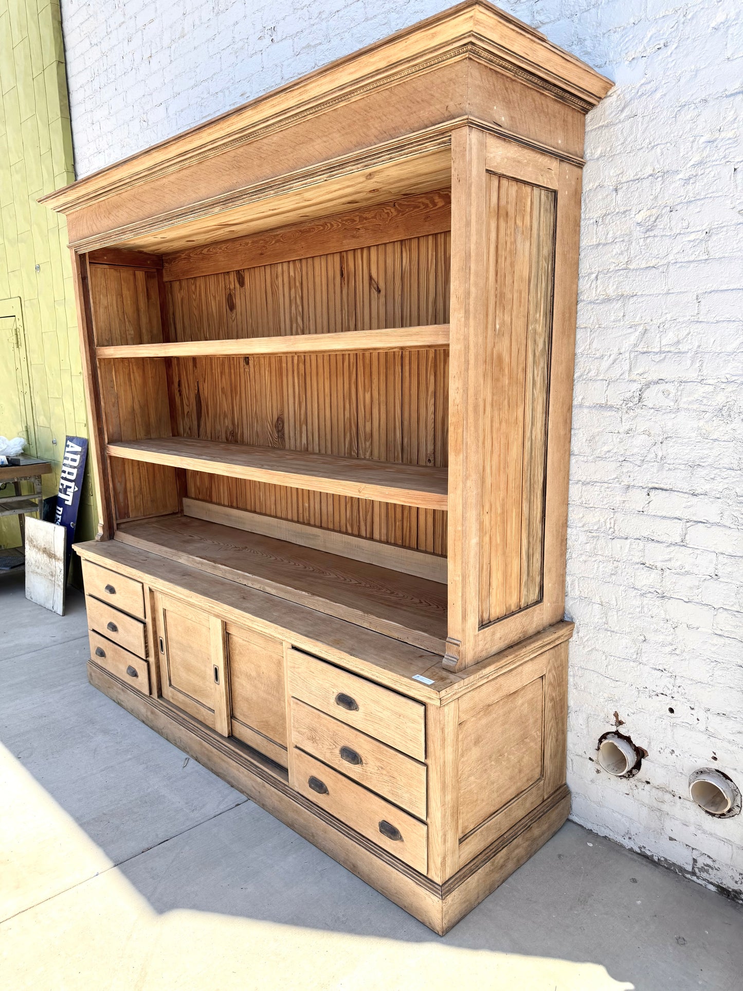 General Store Two Piece Display Cabinet