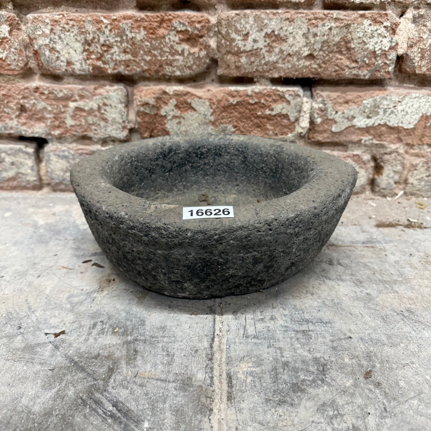 Oblong Stone Mortar Bowl