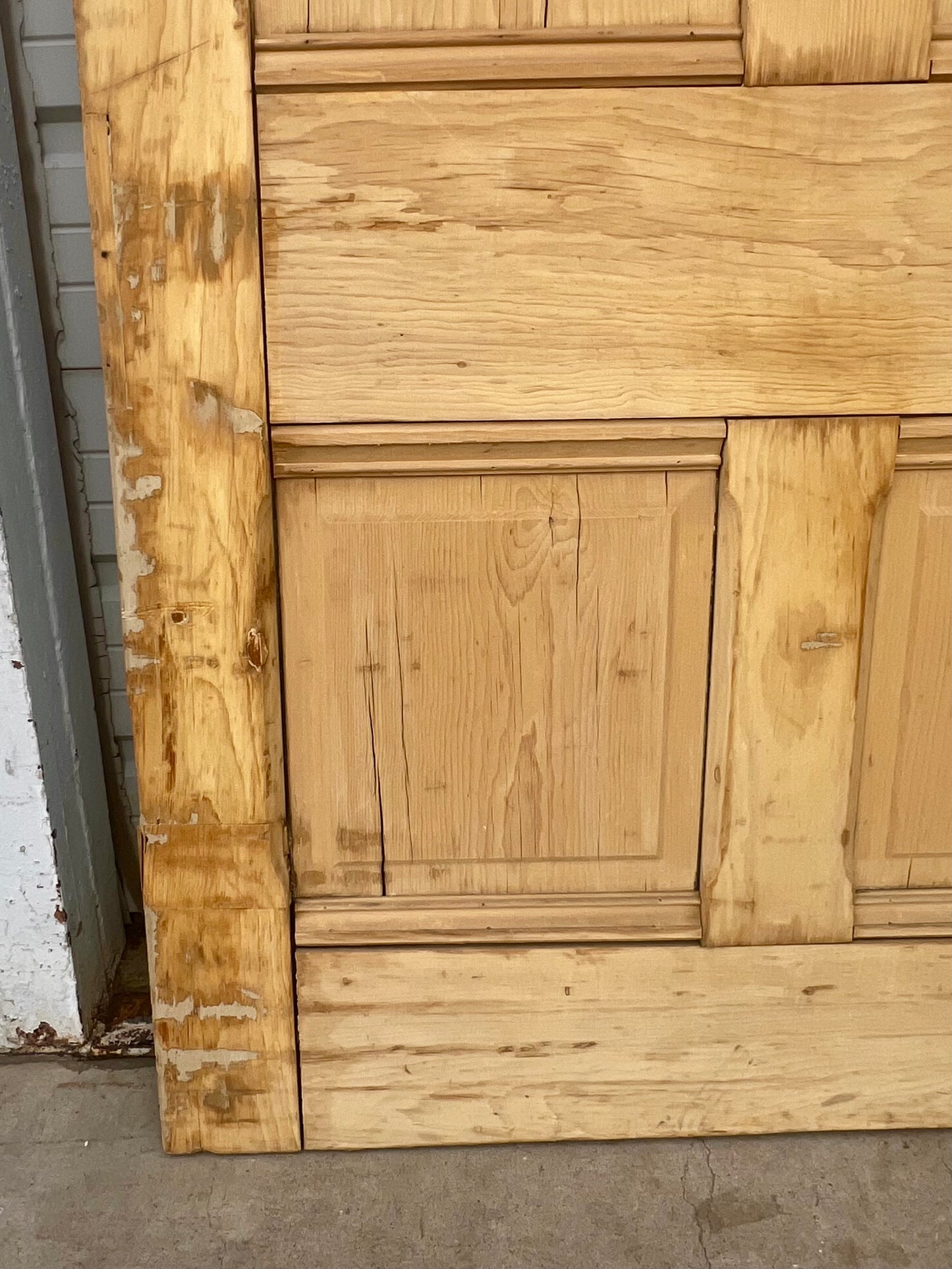 Antique Single 4 Panel Wooden Door