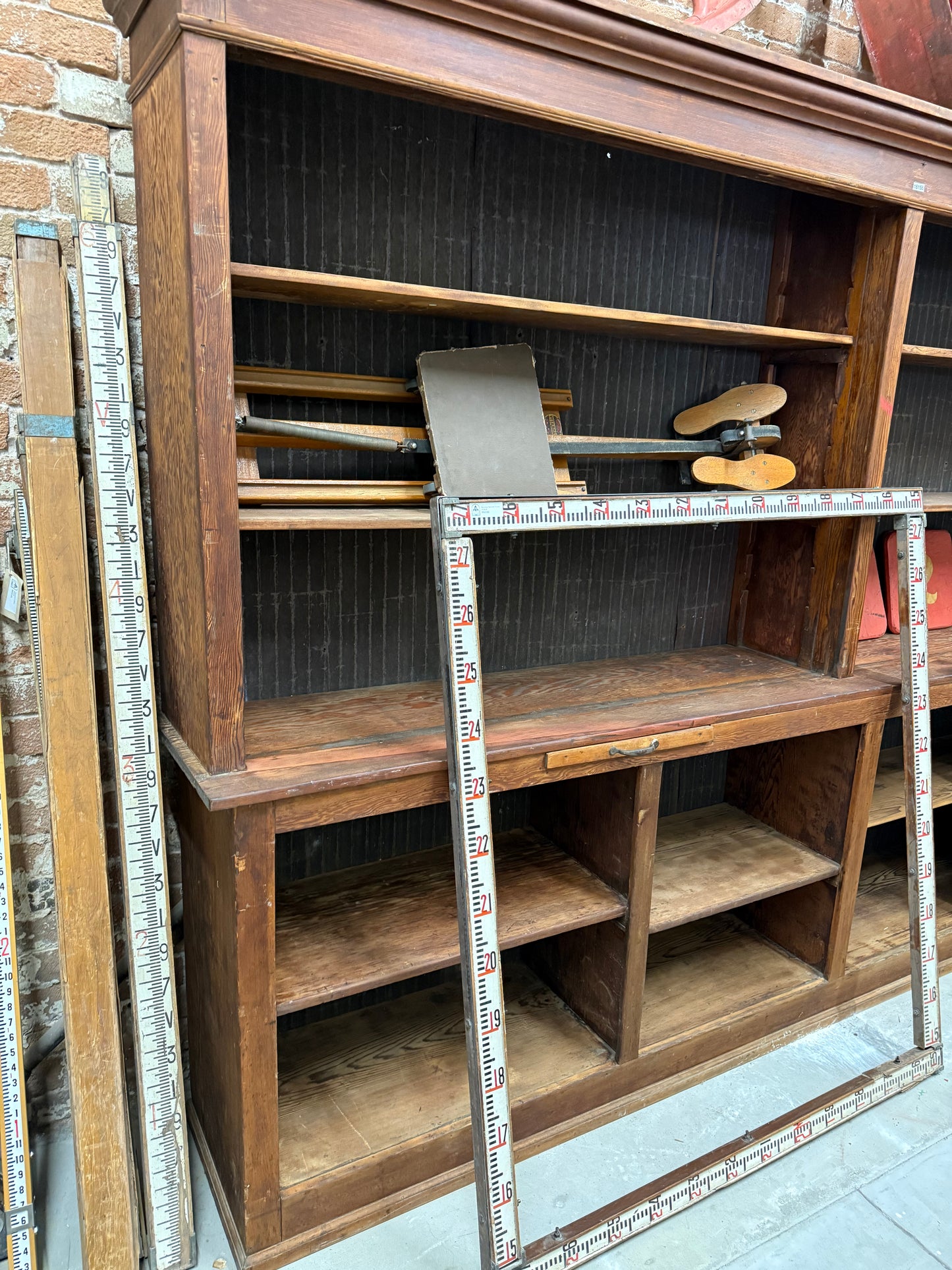 2-Piece General Store Display Cabinet from Pennsylvania