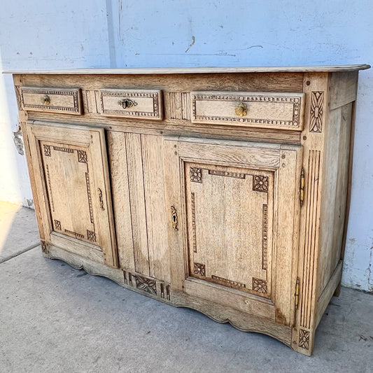 Bleached Wooden Sideboard