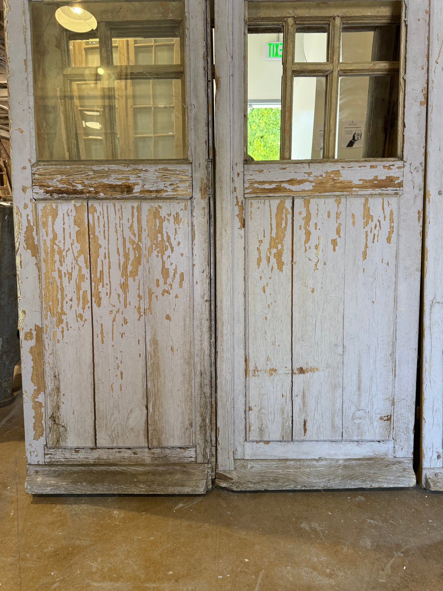 Set of 6 French Doors Together on Stand