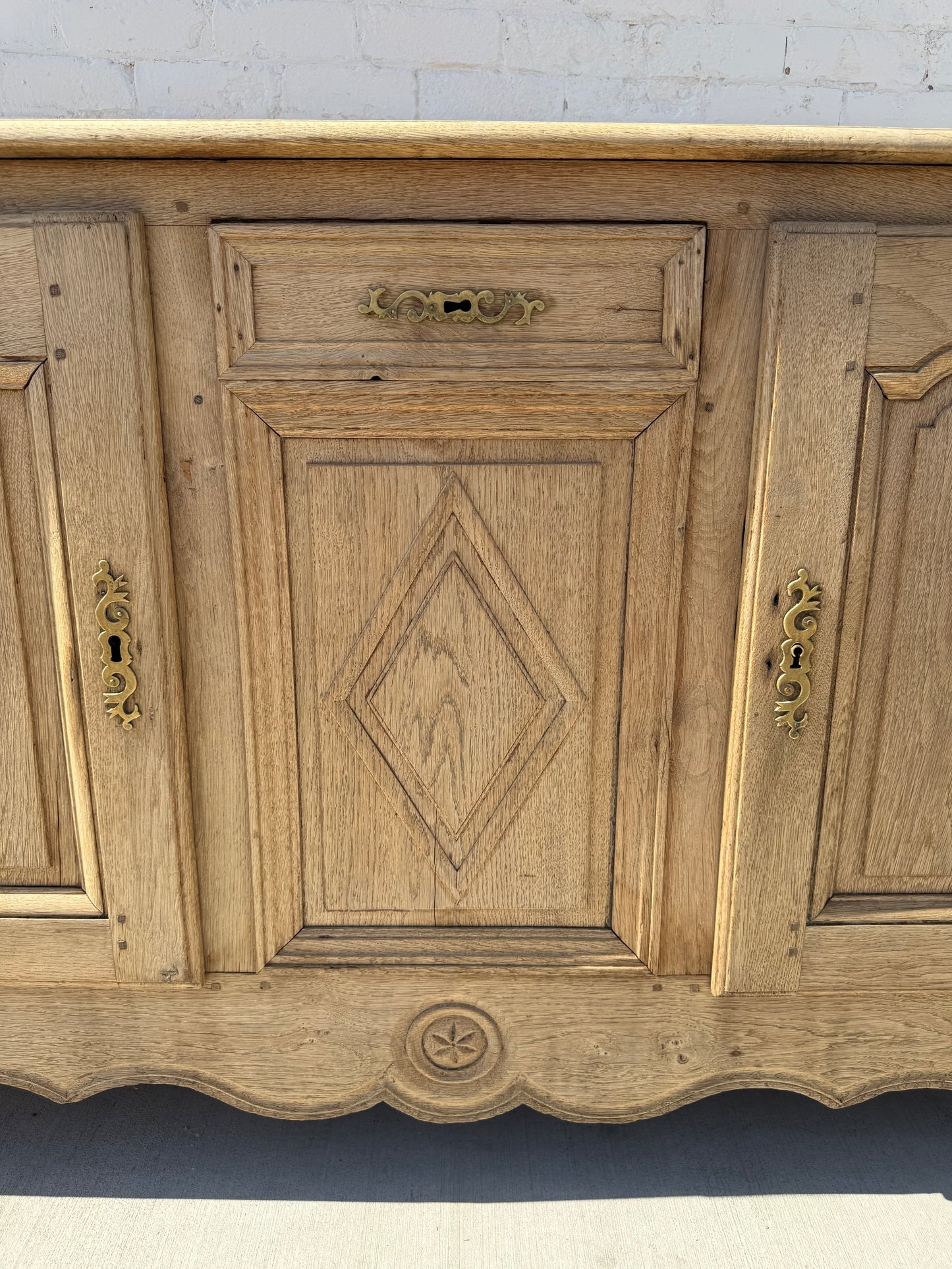 French Bleached Oak Sideboard
