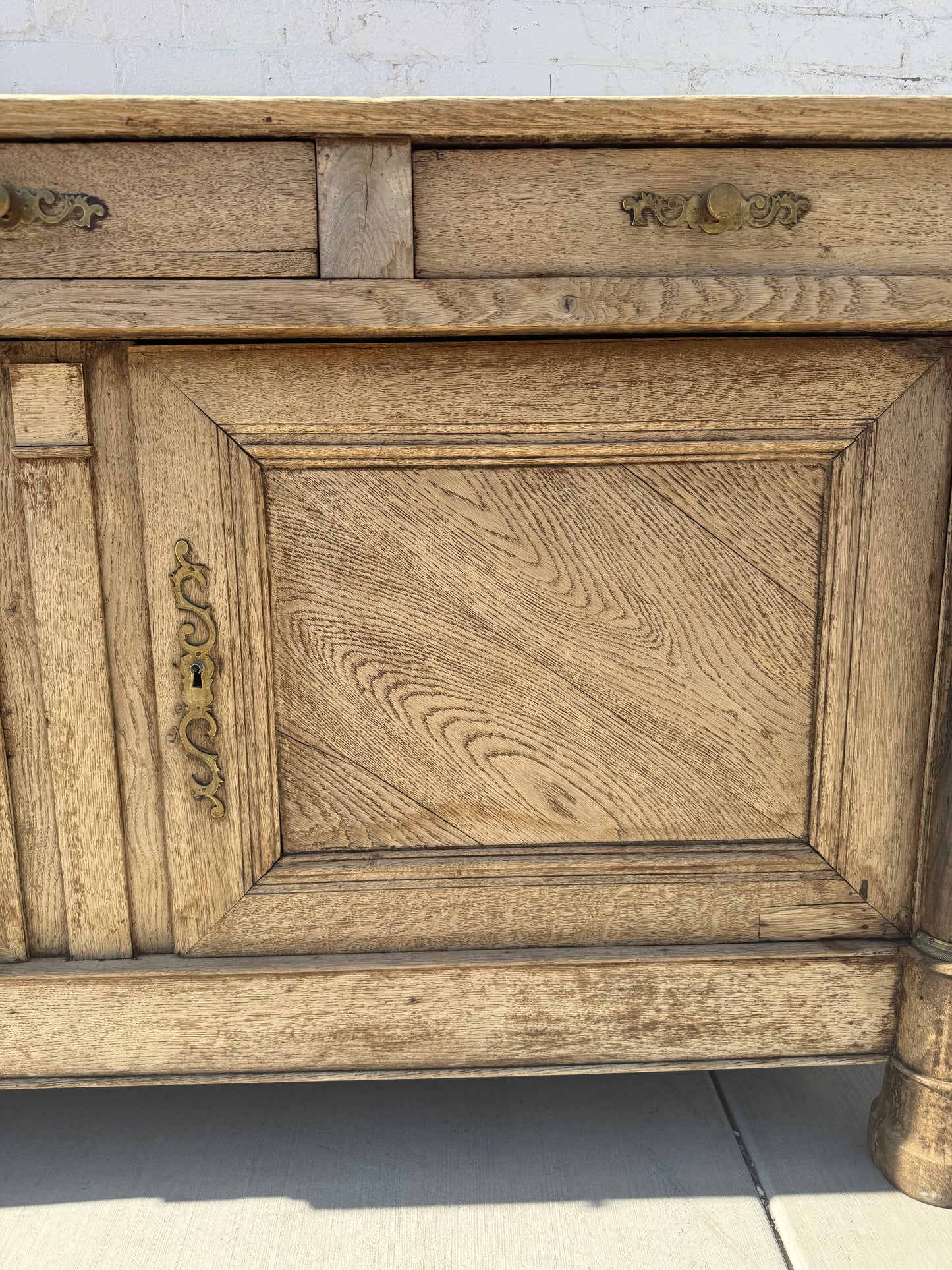 French Bleached Oak Sideboard