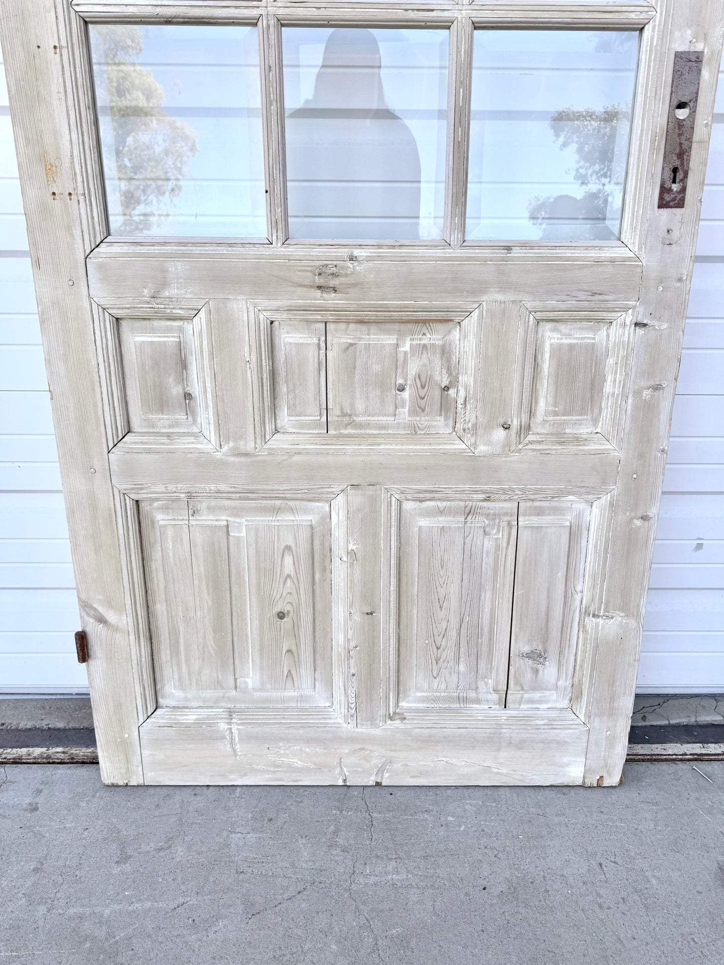 Single Washed Wood Door w/15 Lites