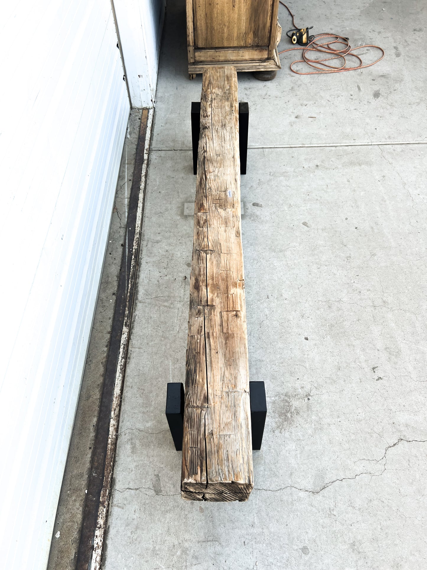 Antique Barn Beam Bench